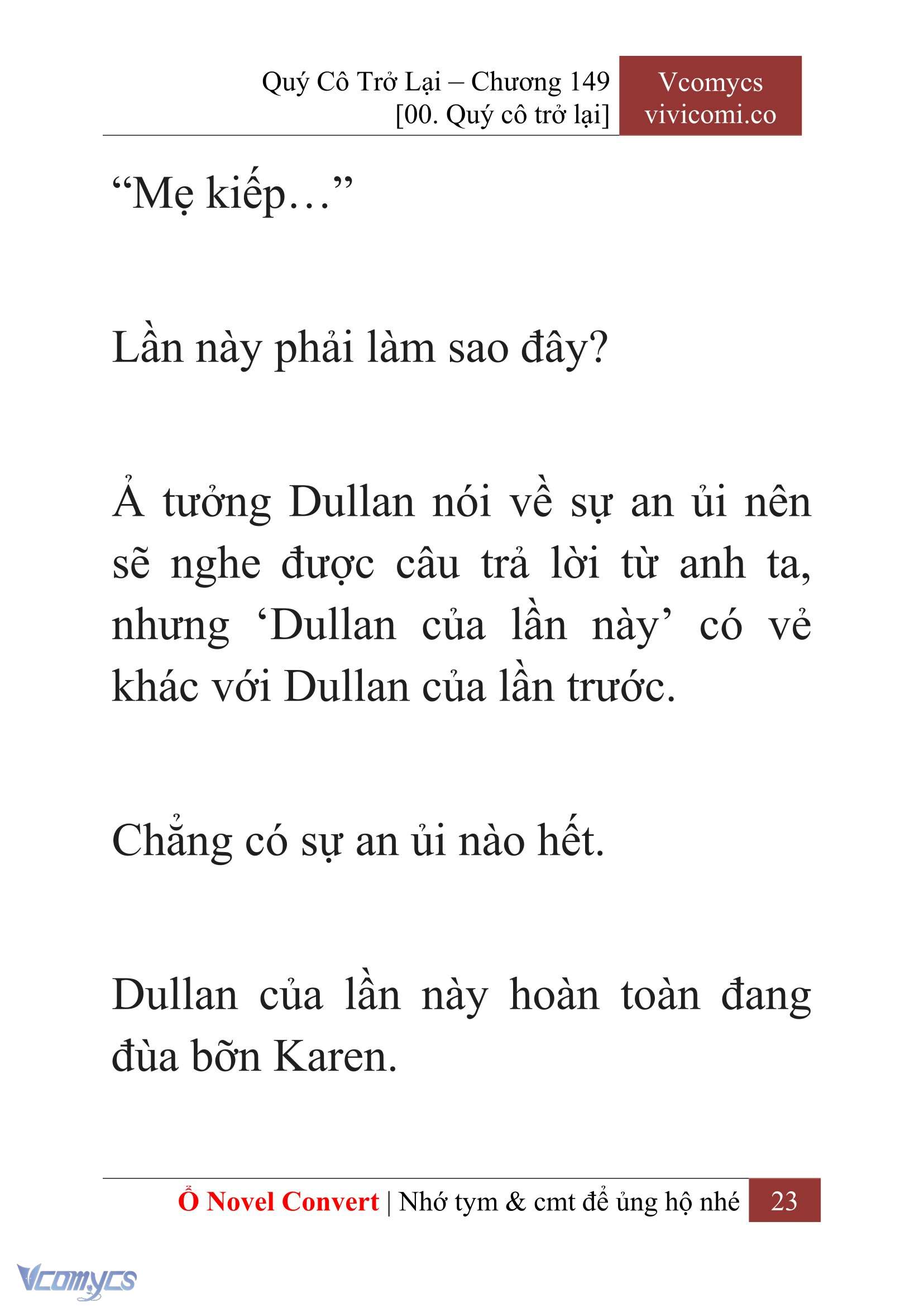[Novel] Quý Cô Trở Lại Chapter  149 - 25