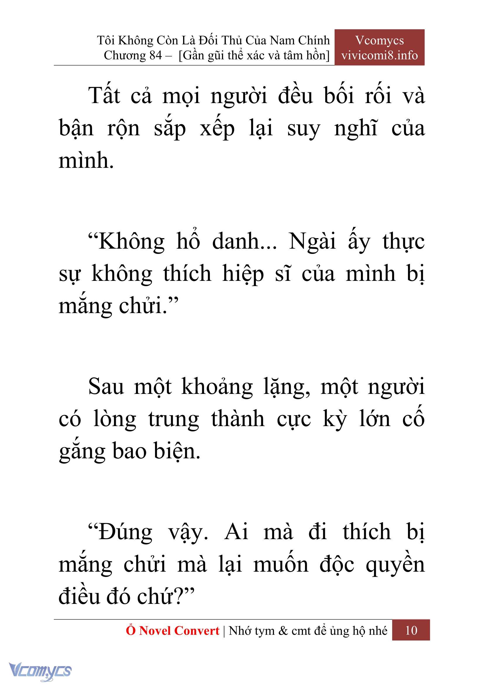 [Novel] Tôi Không Còn Là Đối Thủ Của Nam Chính Chapter  84 - 12