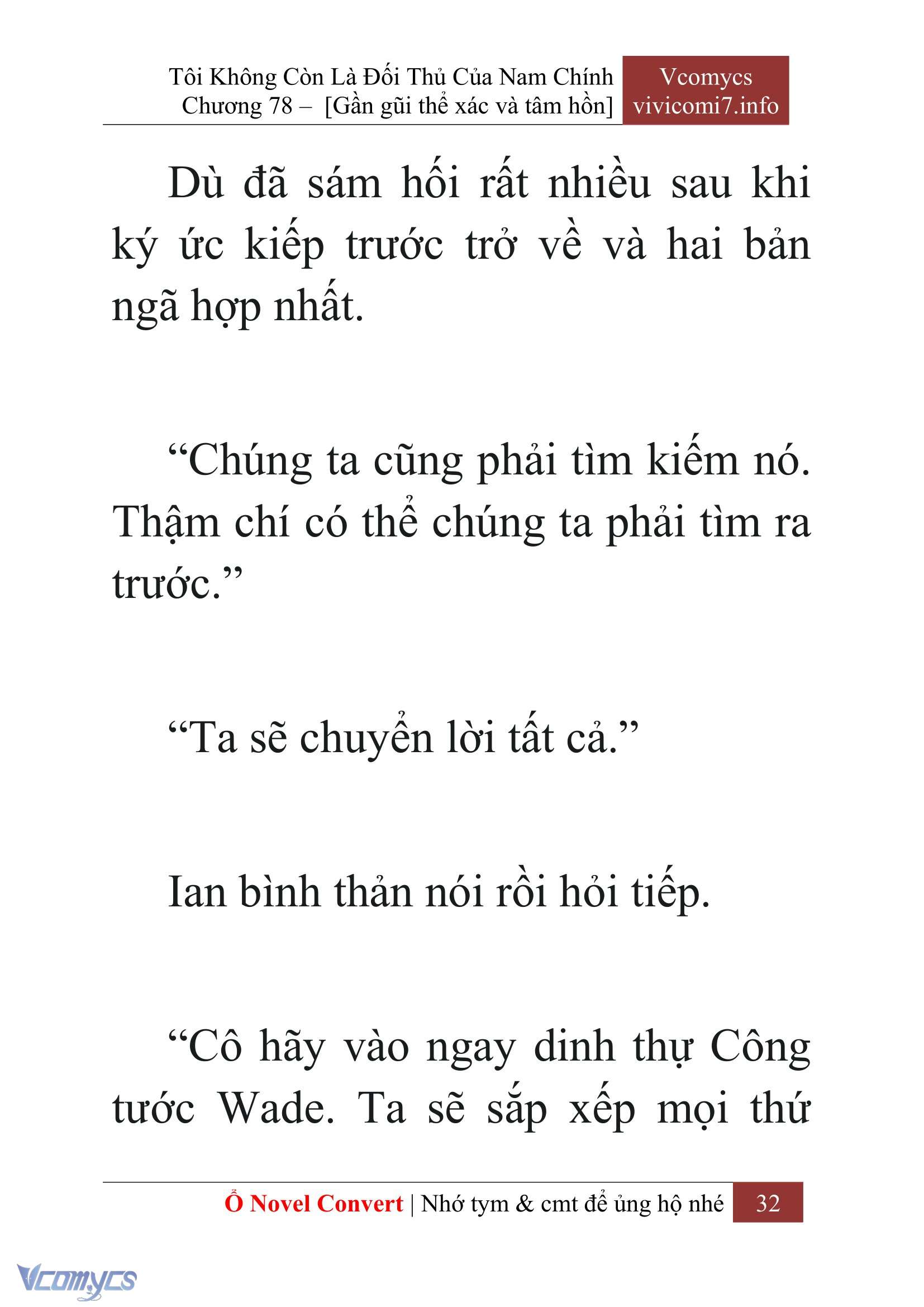 [Novel] Tôi Không Còn Là Đối Thủ Của Nam Chính Chapter  78 - 34