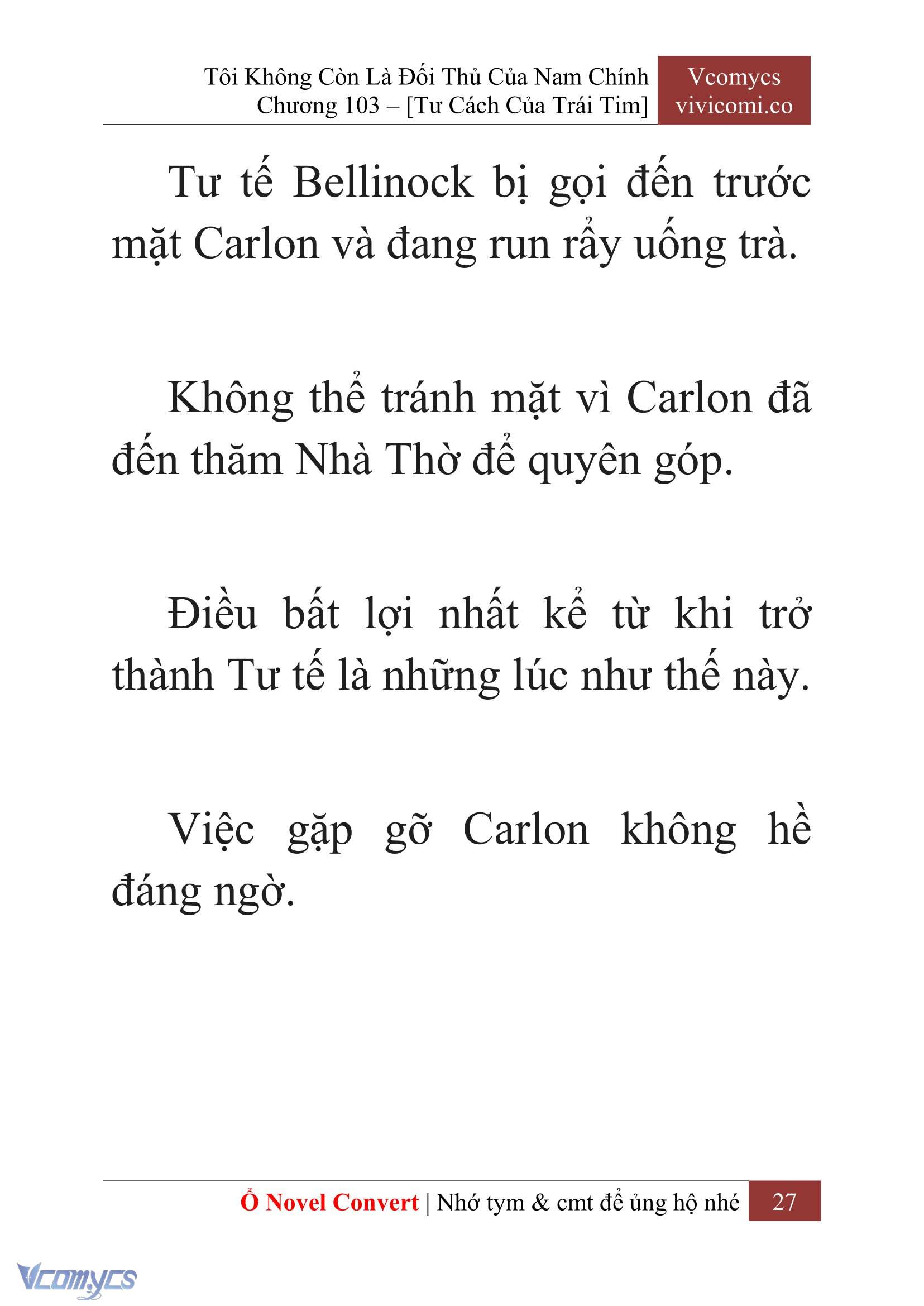 [Novel] Tôi Không Còn Là Đối Thủ Của Nam Chính Chapter  103 - 29