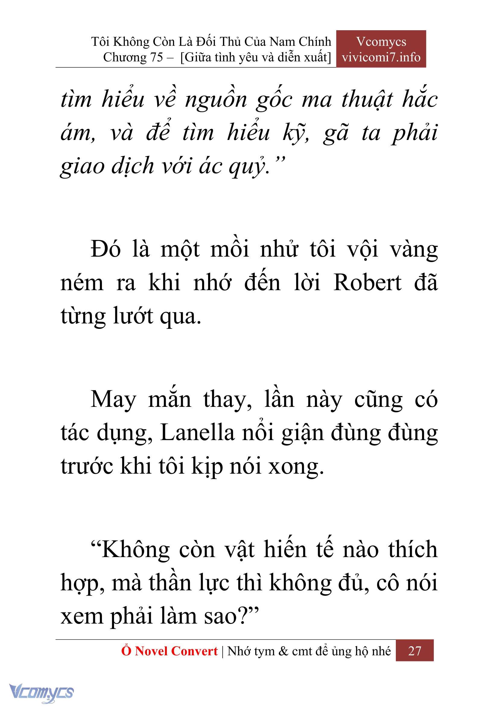 [Novel] Tôi Không Còn Là Đối Thủ Của Nam Chính Chapter  75 - 29