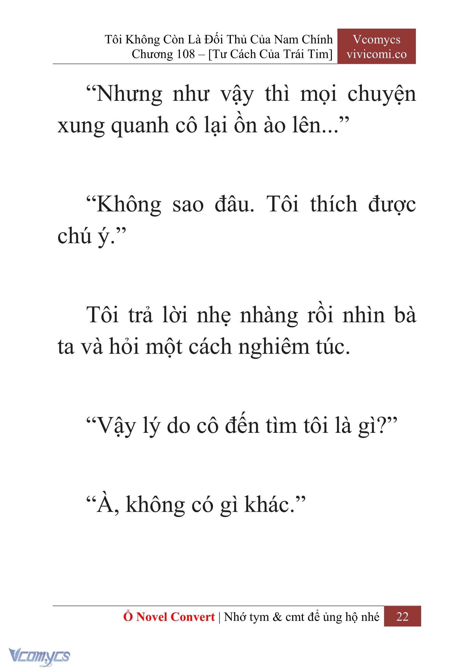 [Novel] Tôi Không Còn Là Đối Thủ Của Nam Chính Chapter  108 - 24