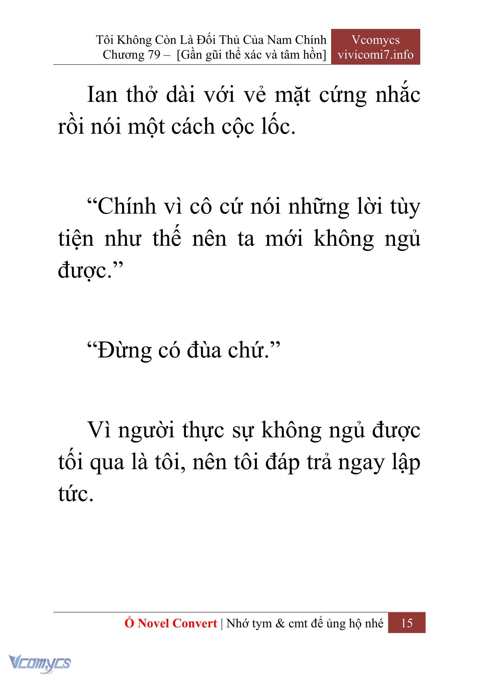 [Novel] Tôi Không Còn Là Đối Thủ Của Nam Chính Chapter  79 - 17