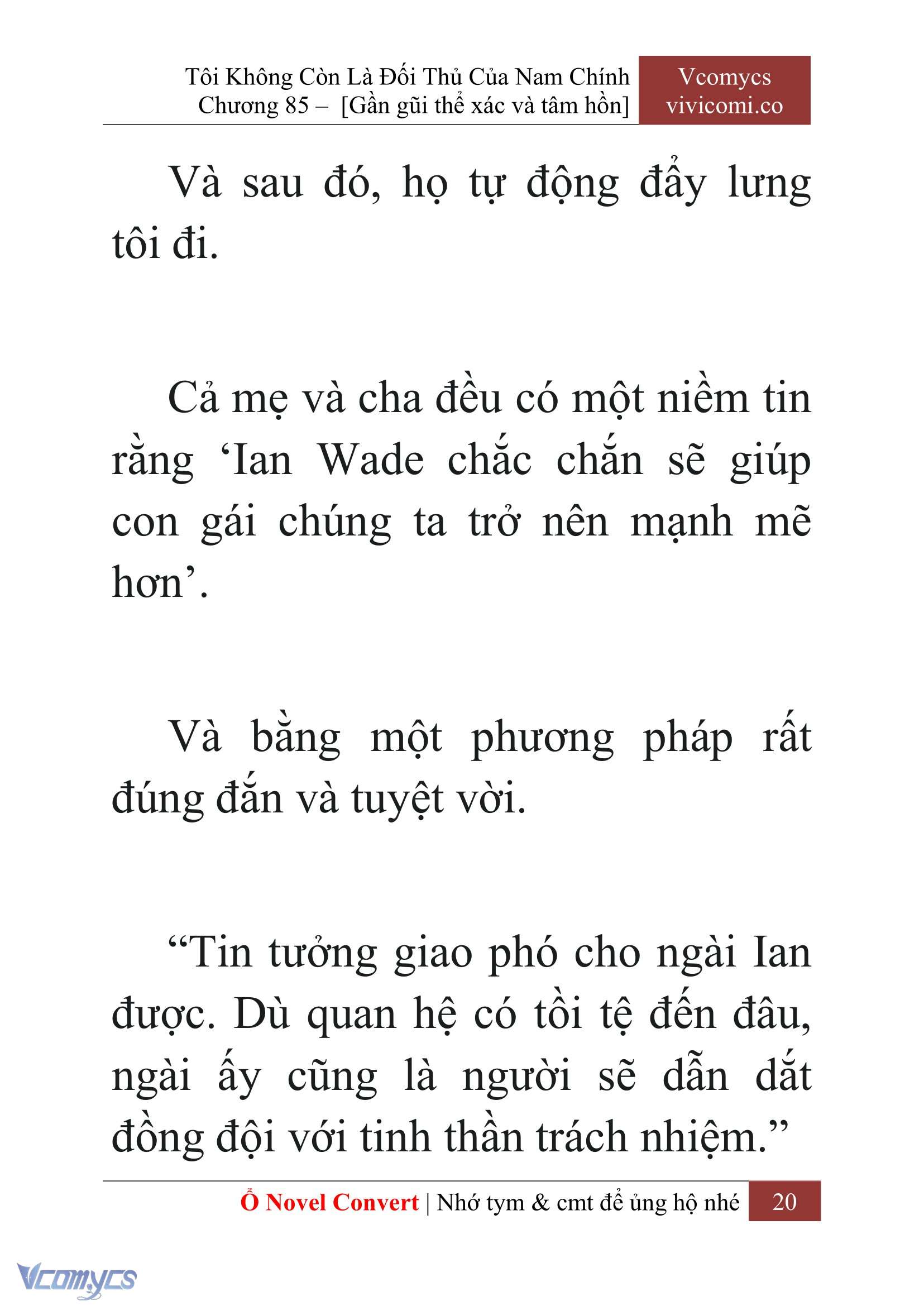 [Novel] Tôi Không Còn Là Đối Thủ Của Nam Chính Chapter  85 - 22