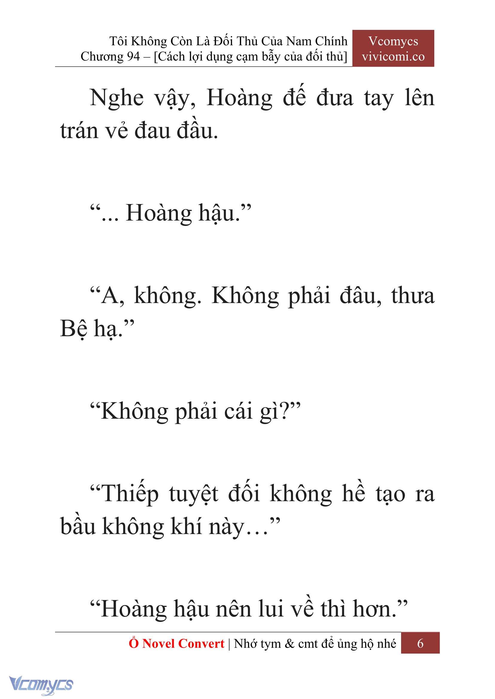 [Novel] Tôi Không Còn Là Đối Thủ Của Nam Chính Chapter  94 - 8
