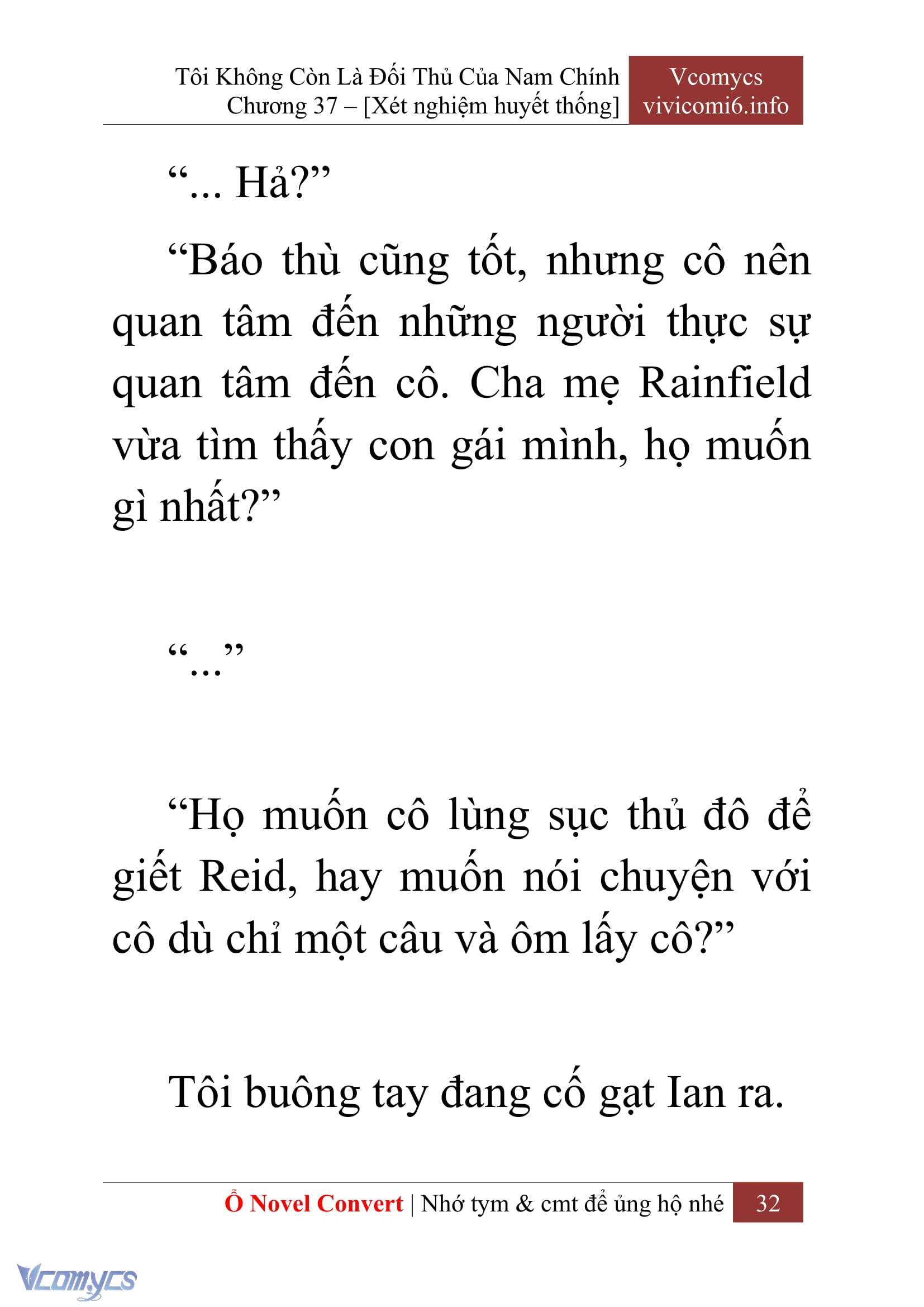 [Novel] Tôi Không Còn Là Đối Thủ Của Nam Chính Chapter  37 - 34