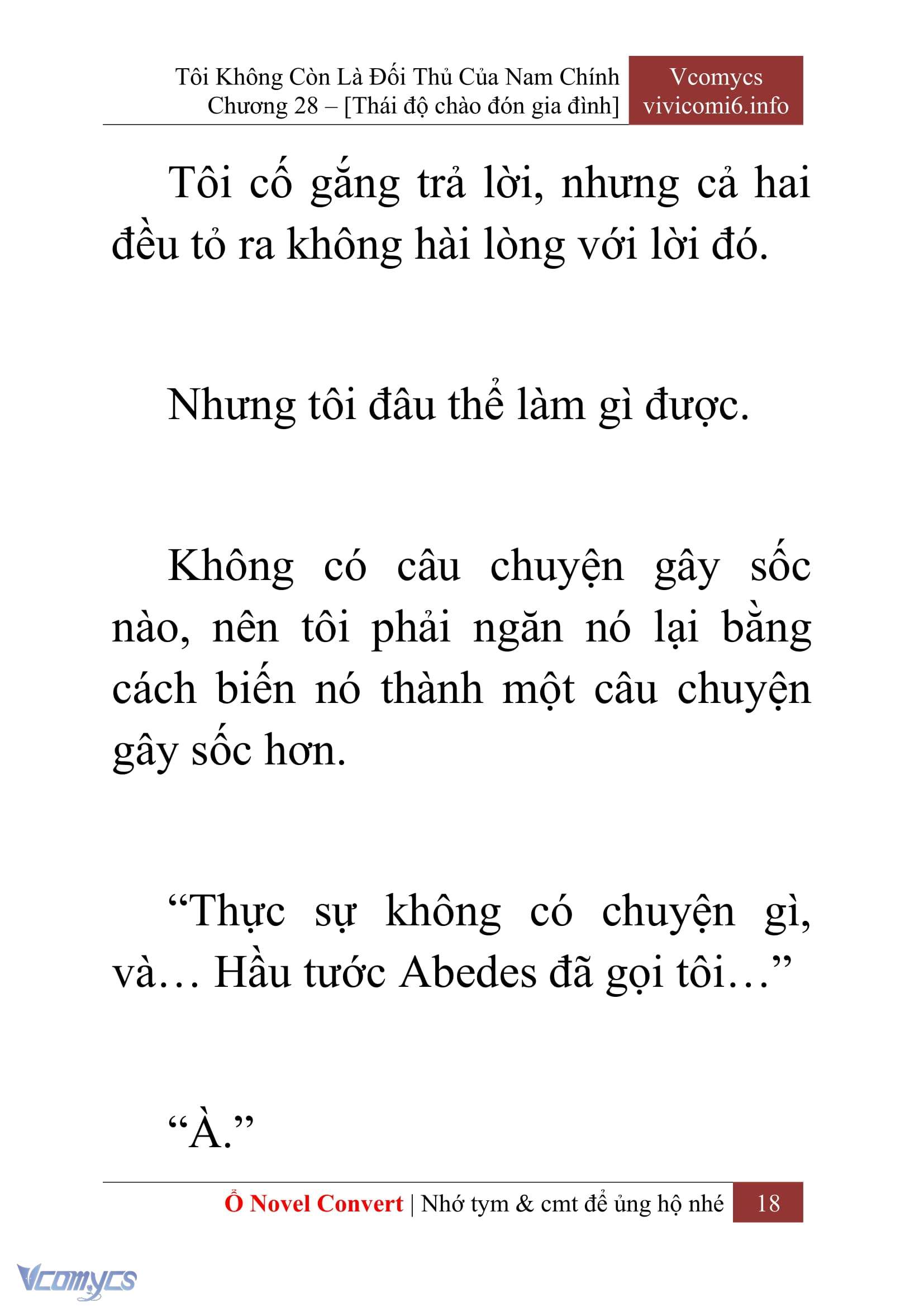 [Novel] Tôi Không Còn Là Đối Thủ Của Nam Chính Chapter  28 - 20