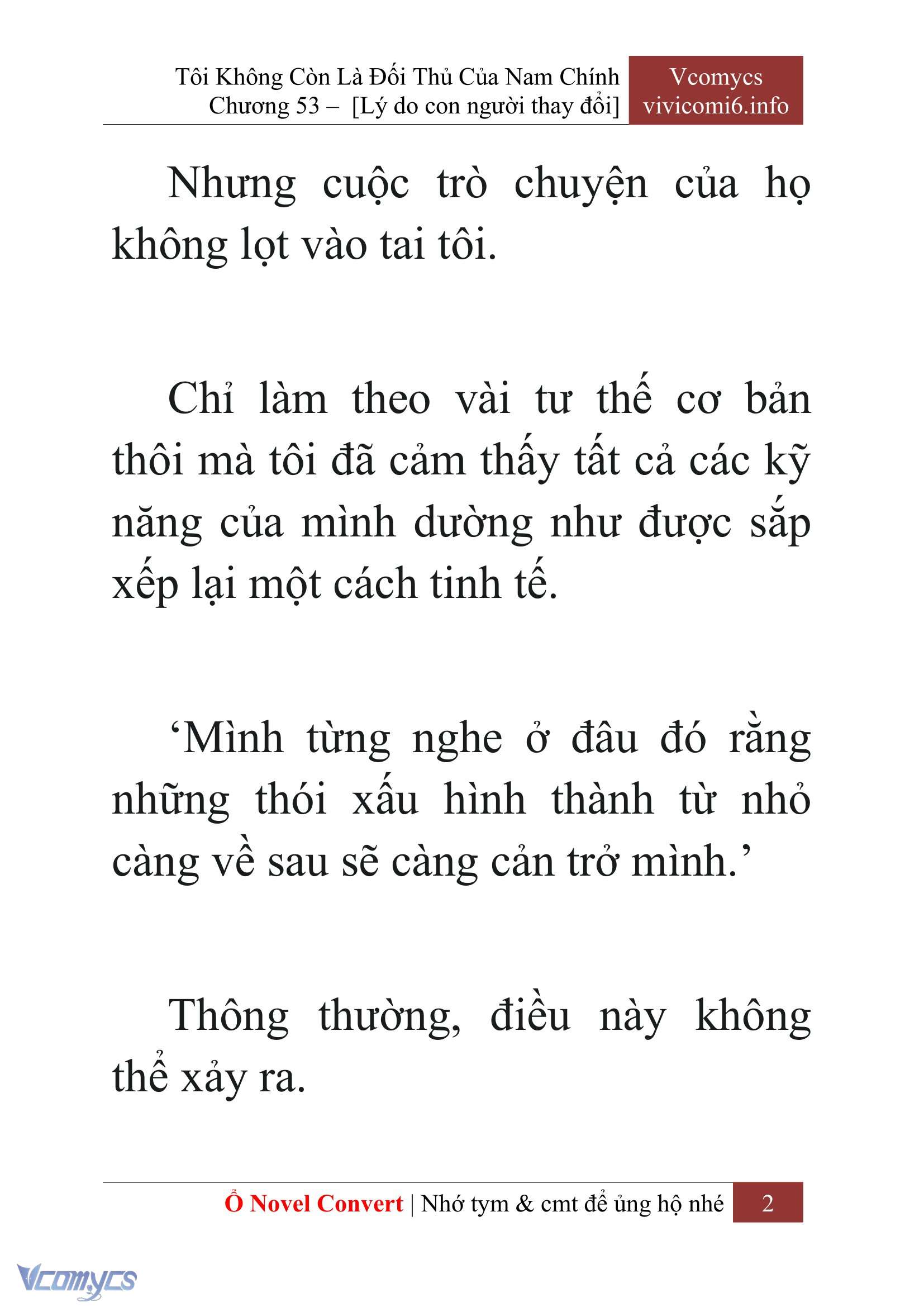 [Novel] Tôi Không Còn Là Đối Thủ Của Nam Chính Chapter  53 - 4