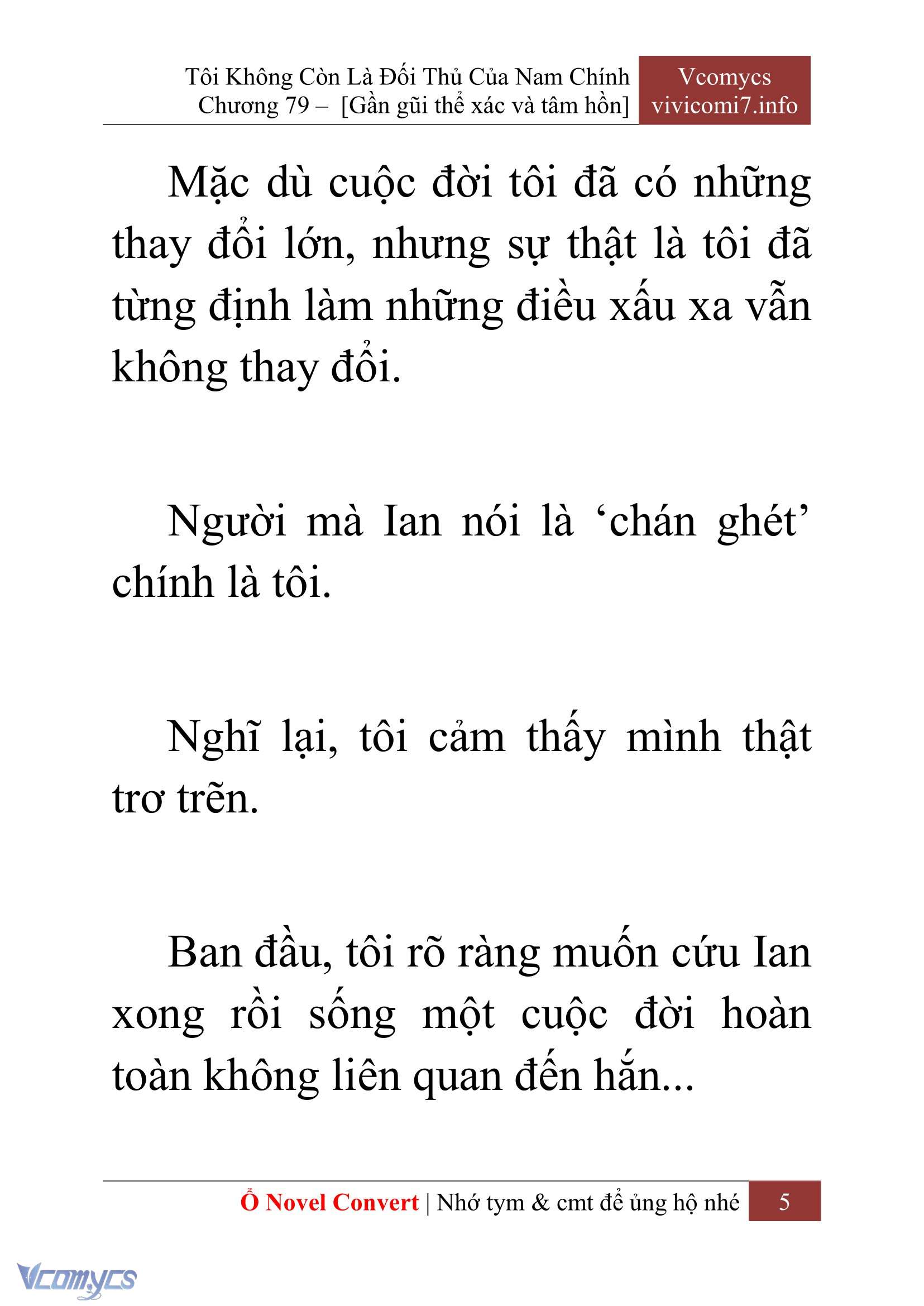 [Novel] Tôi Không Còn Là Đối Thủ Của Nam Chính Chapter  79 - 7
