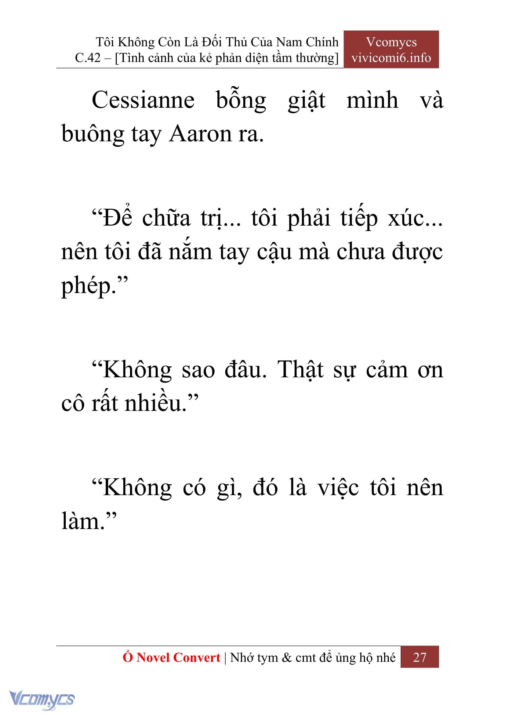 [Novel] Tôi Không Còn Là Đối Thủ Của Nam Chính Chapter  42 - 29