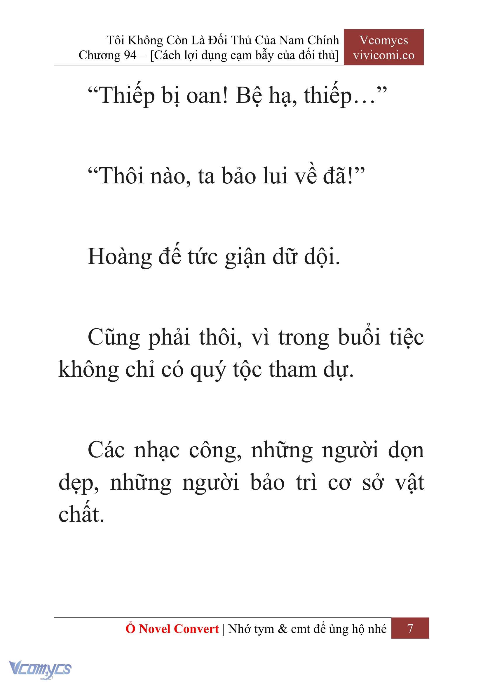 [Novel] Tôi Không Còn Là Đối Thủ Của Nam Chính Chapter  94 - 9