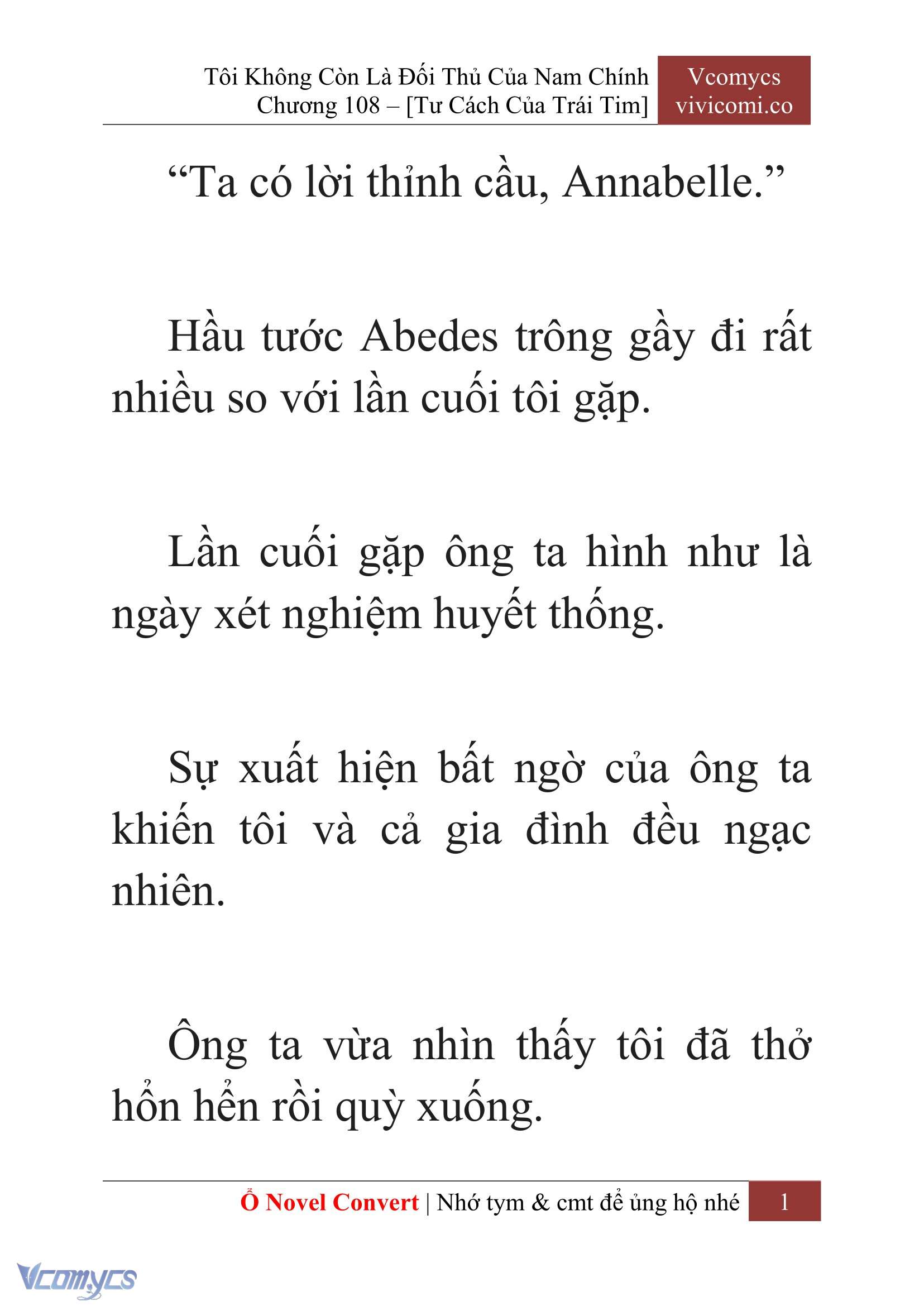 [Novel] Tôi Không Còn Là Đối Thủ Của Nam Chính Chapter  108 - 3