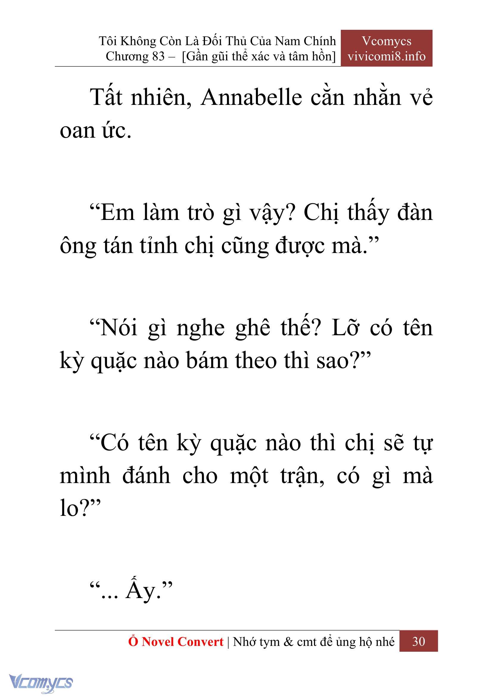 [Novel] Tôi Không Còn Là Đối Thủ Của Nam Chính Chapter  83 - 32