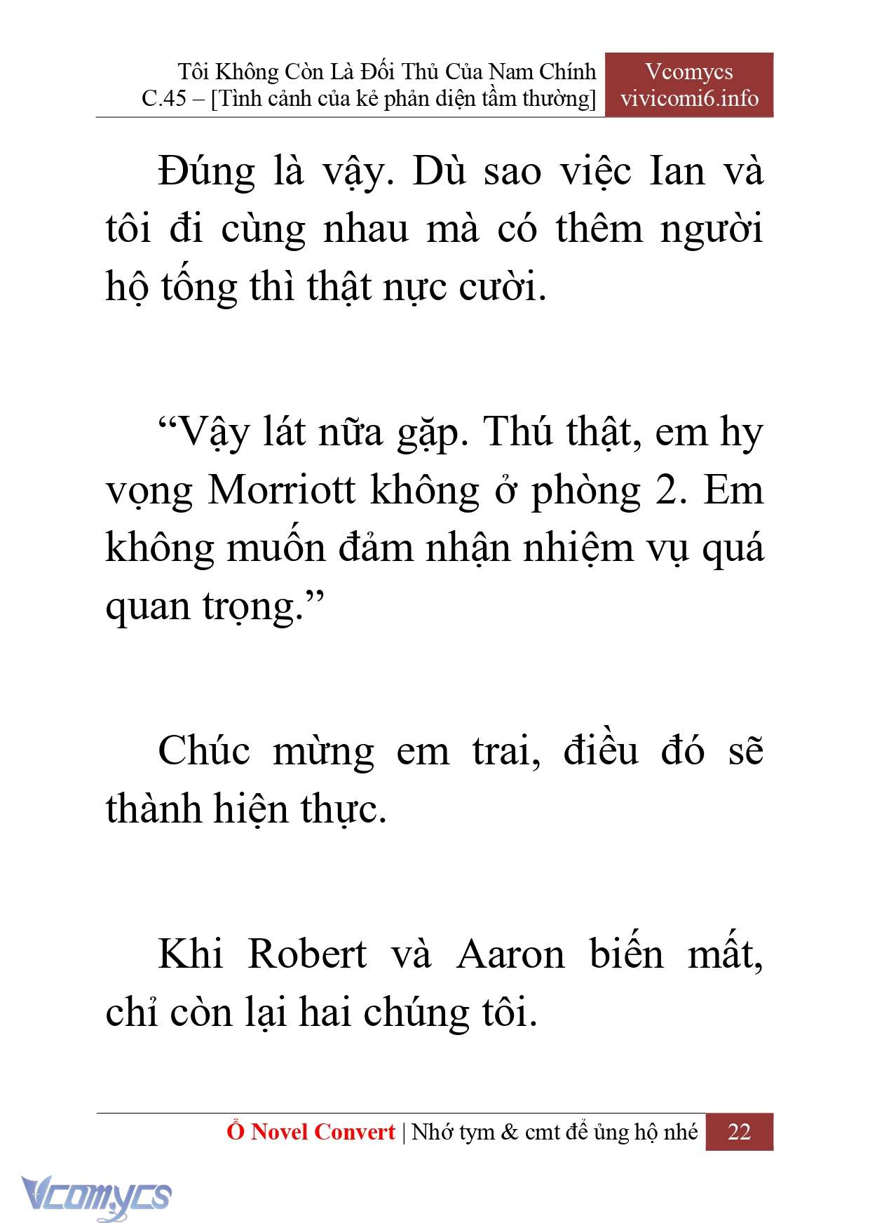 [Novel] Tôi Không Còn Là Đối Thủ Của Nam Chính Chapter  45 - 24