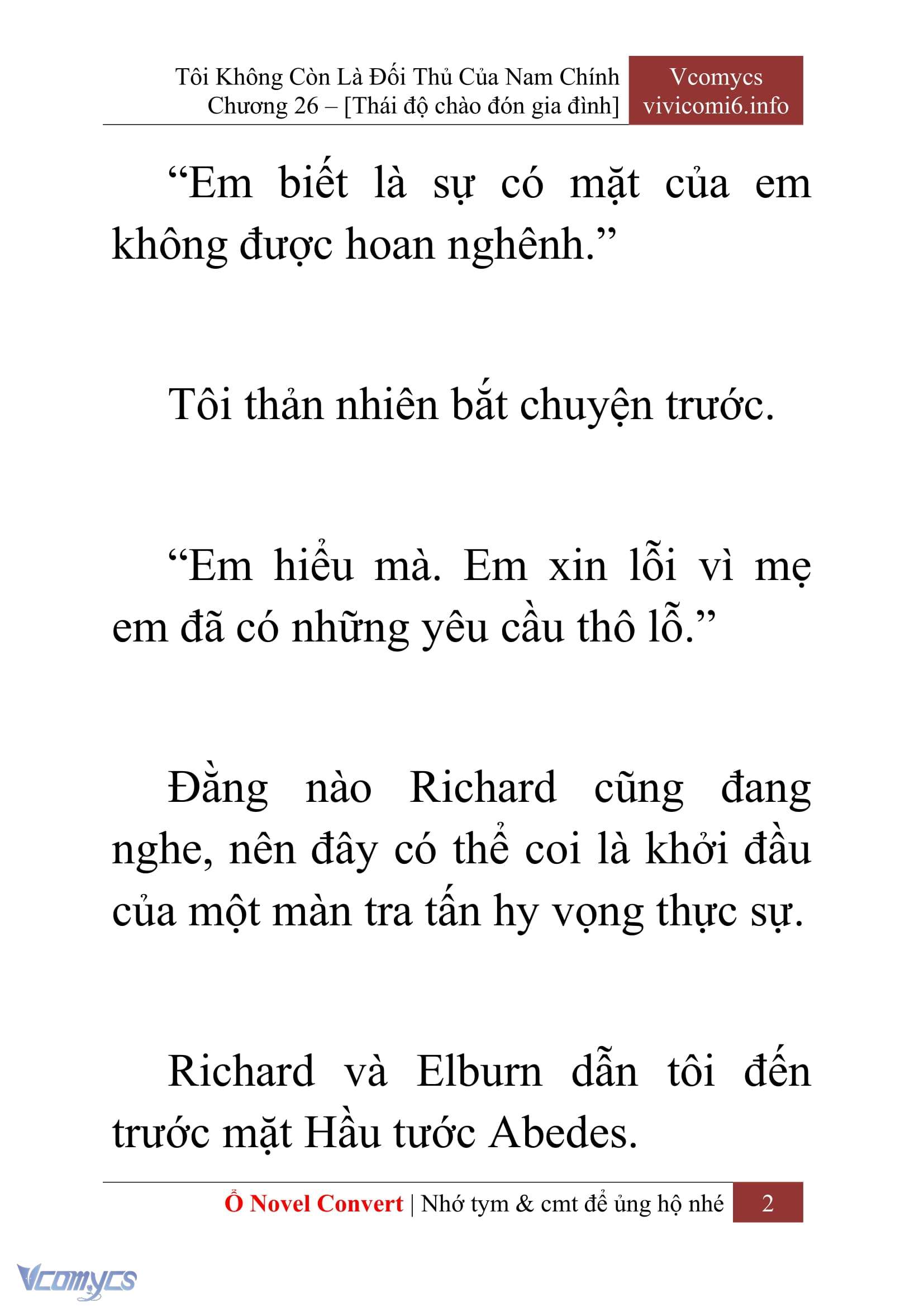 [Novel] Tôi Không Còn Là Đối Thủ Của Nam Chính Chapter  26 - 4