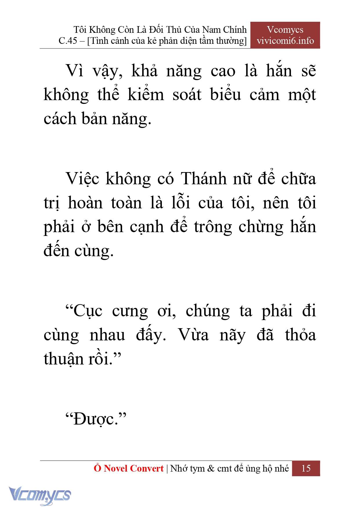 [Novel] Tôi Không Còn Là Đối Thủ Của Nam Chính Chapter  45 - 17