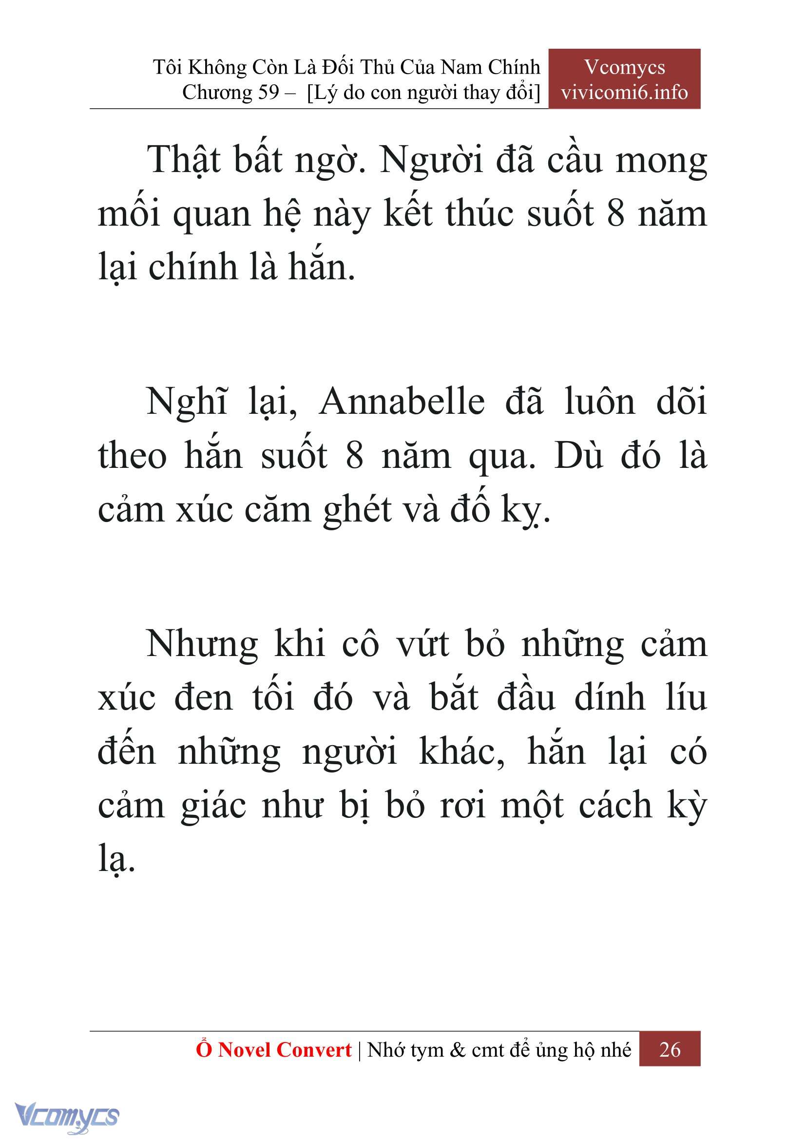 [Novel] Tôi Không Còn Là Đối Thủ Của Nam Chính Chapter  59 - 28