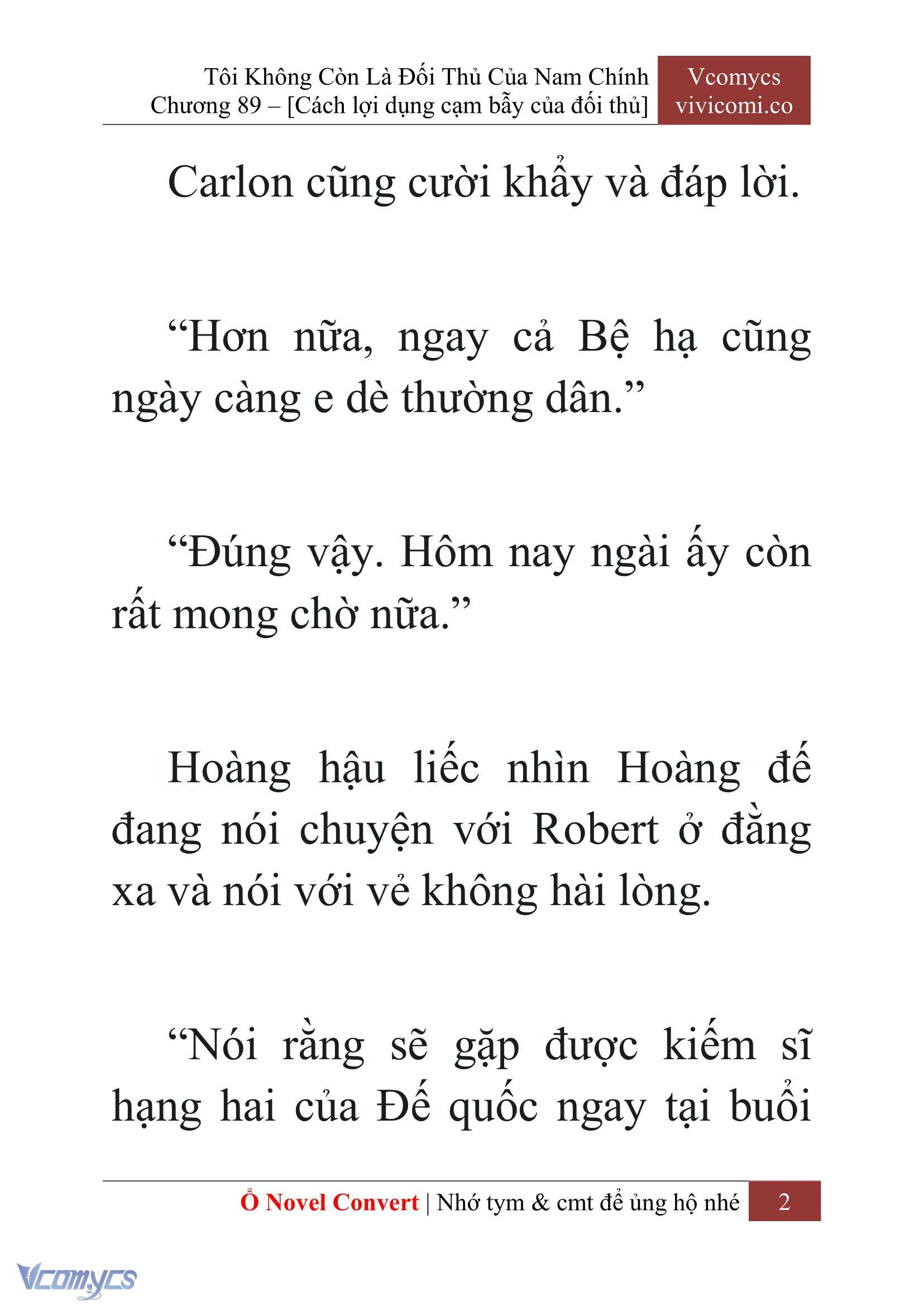 [Novel] Tôi Không Còn Là Đối Thủ Của Nam Chính Chapter  89 - 4