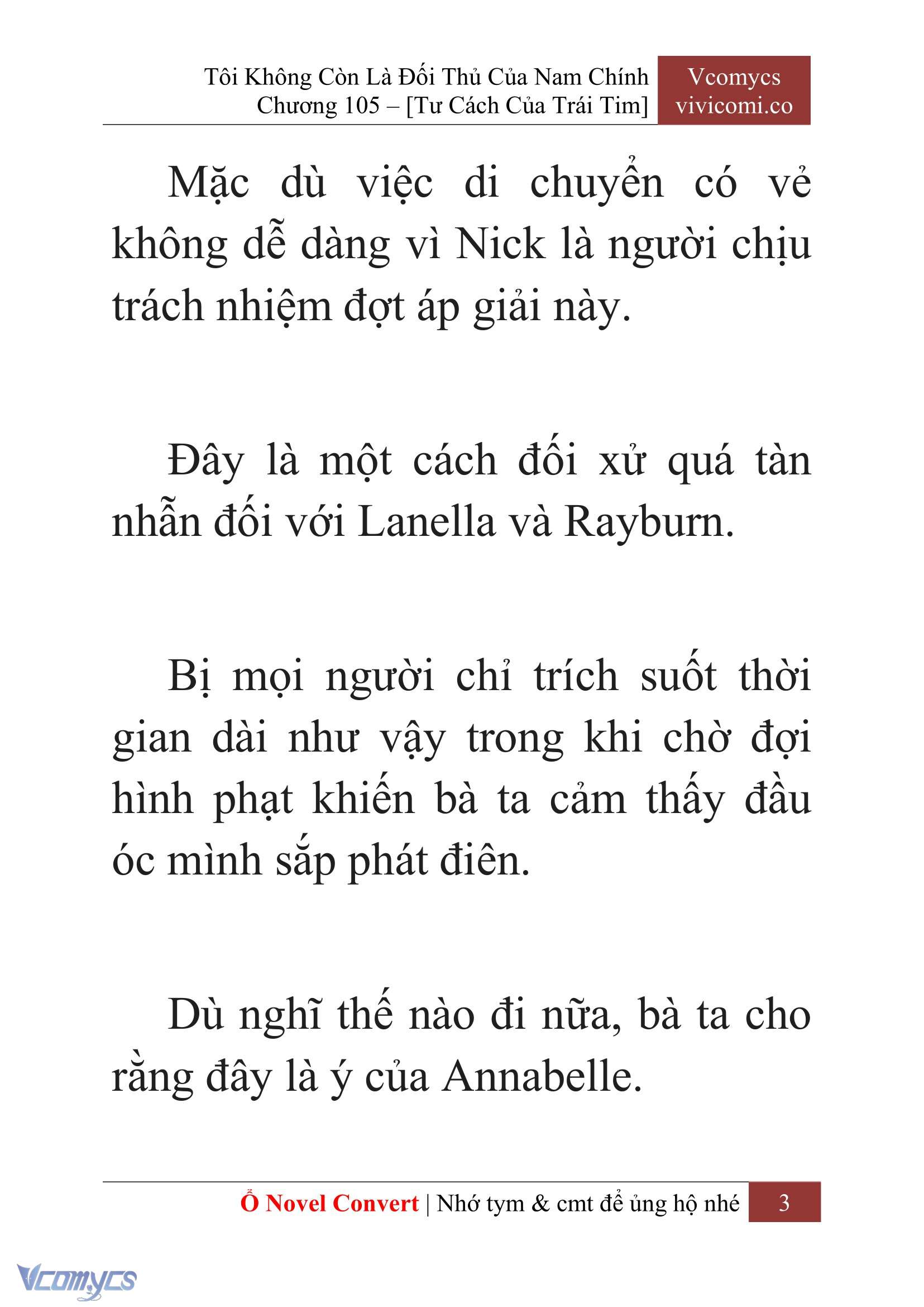 [Novel] Tôi Không Còn Là Đối Thủ Của Nam Chính Chapter  105 - 5