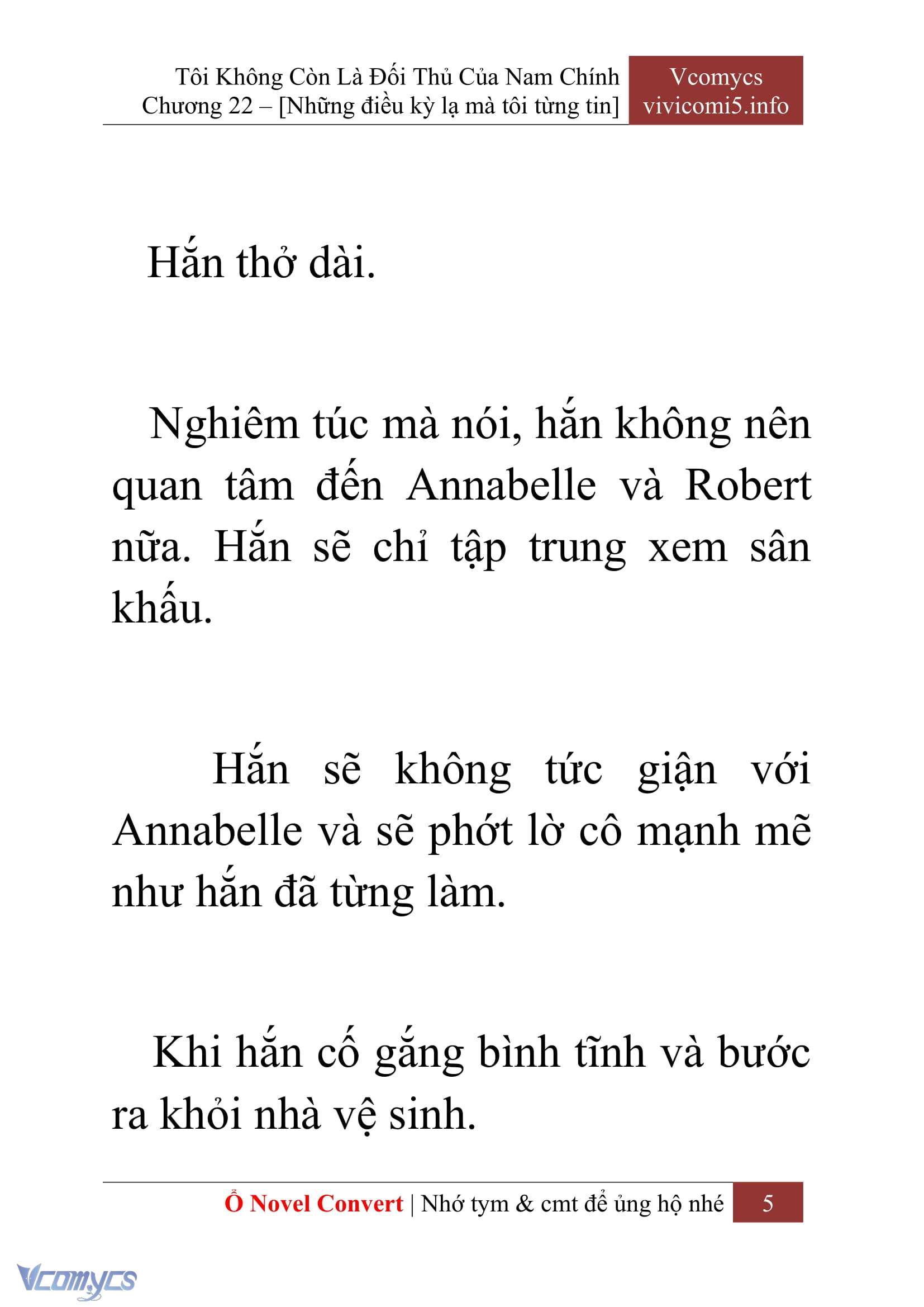 [Novel] Tôi Không Còn Là Đối Thủ Của Nam Chính Chapter  22 - 7