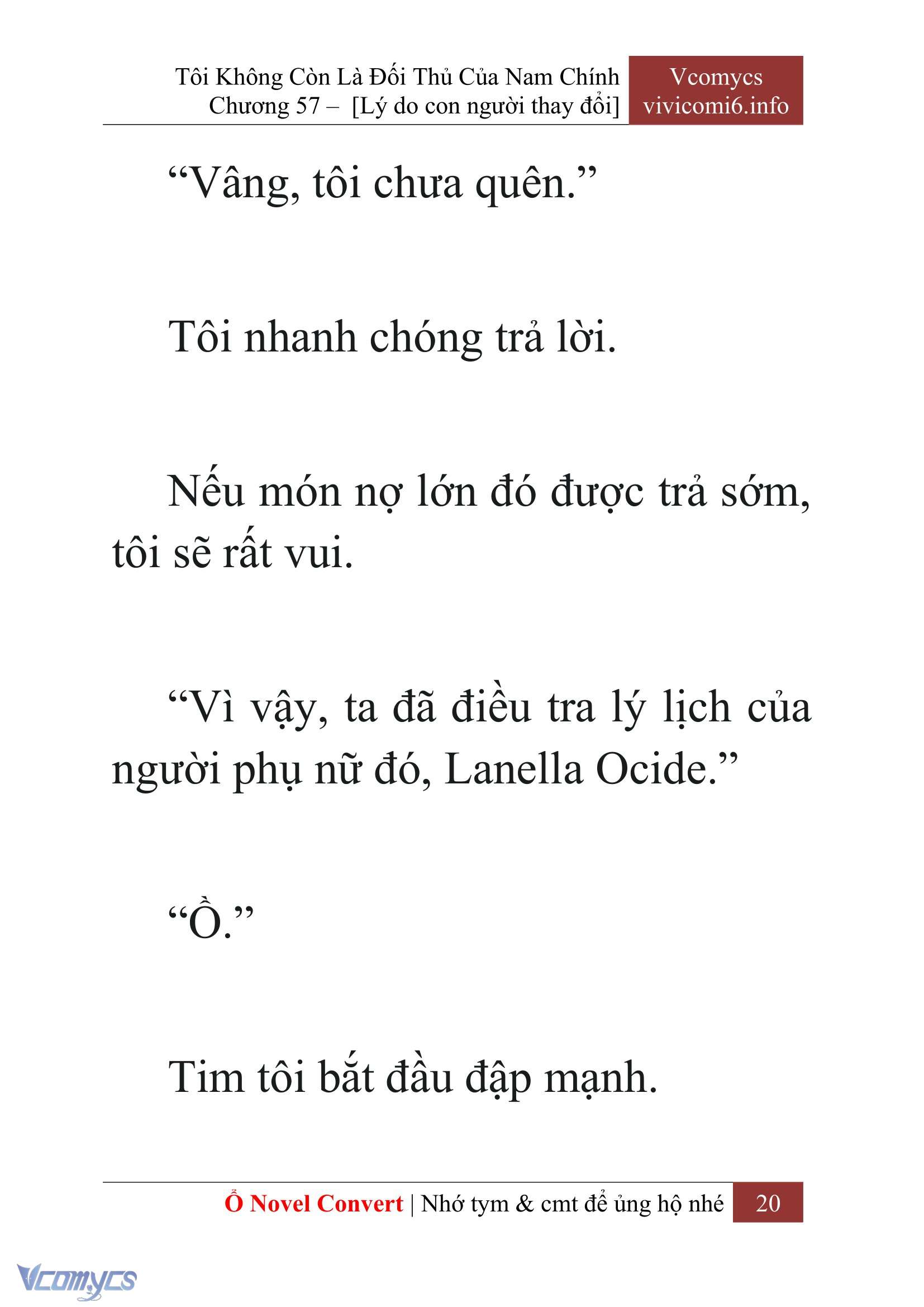 [Novel] Tôi Không Còn Là Đối Thủ Của Nam Chính Chapter  57 - 22