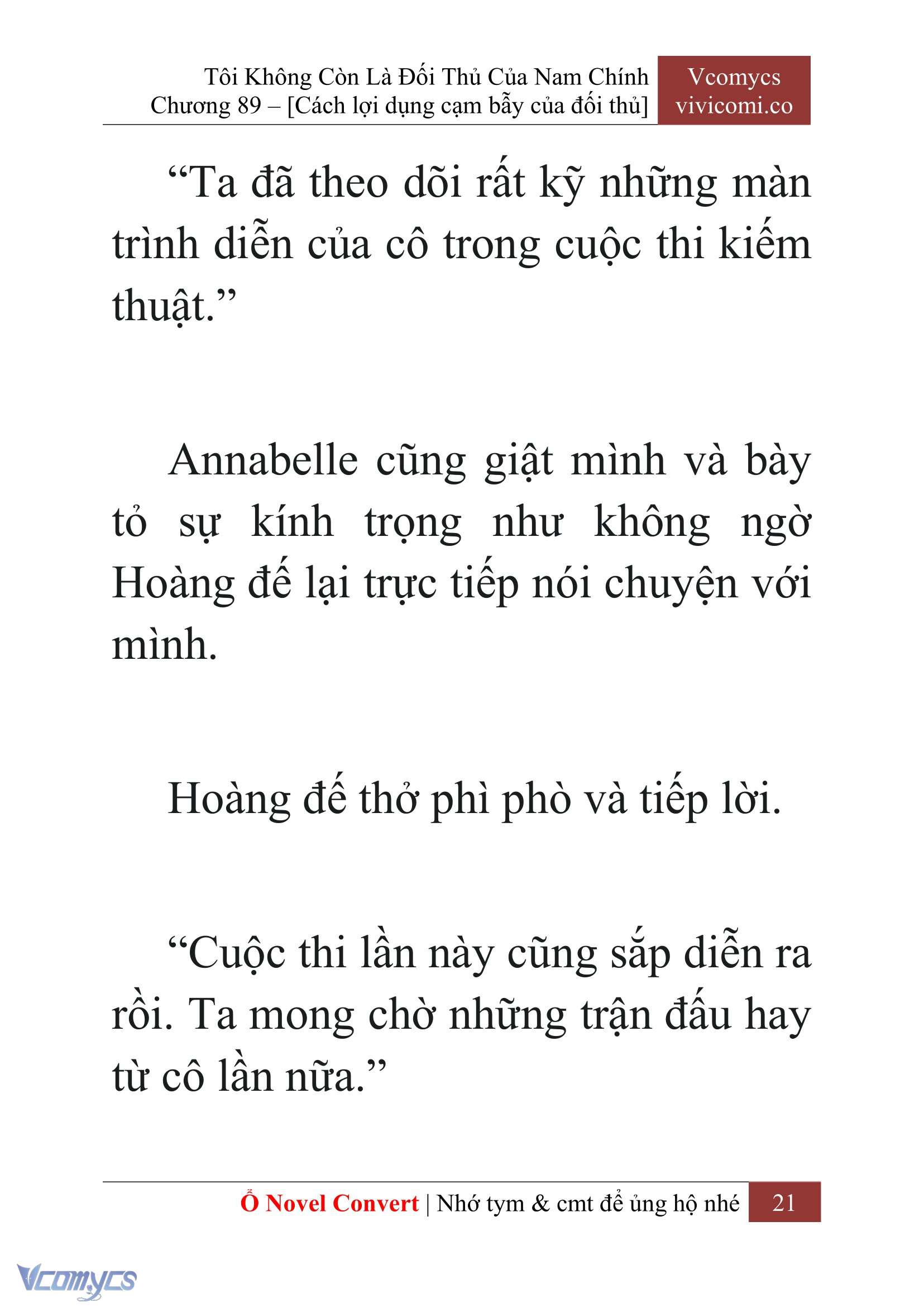 [Novel] Tôi Không Còn Là Đối Thủ Của Nam Chính Chapter  89 - 23