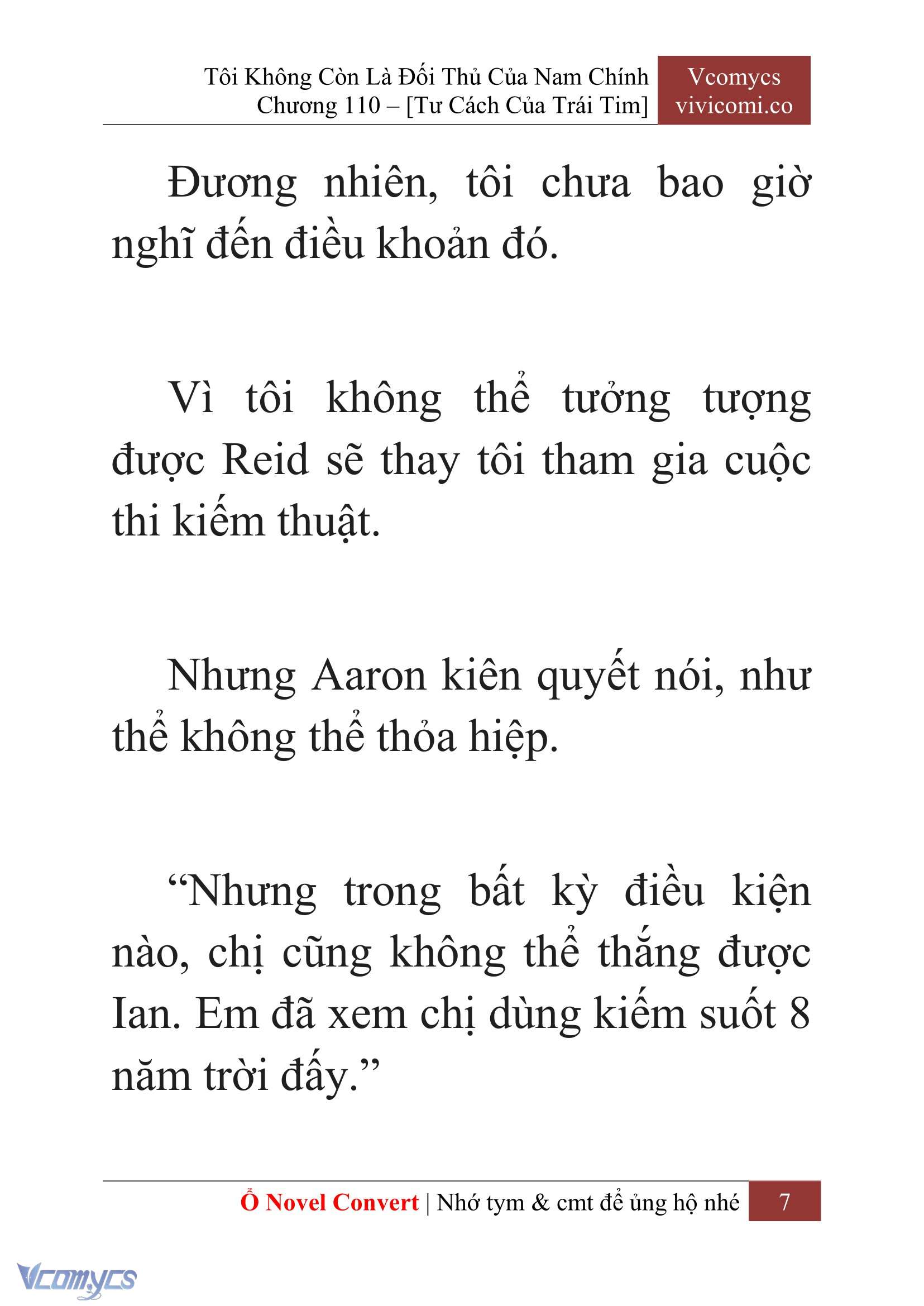 [Novel] Tôi Không Còn Là Đối Thủ Của Nam Chính Chapter  110 - 9