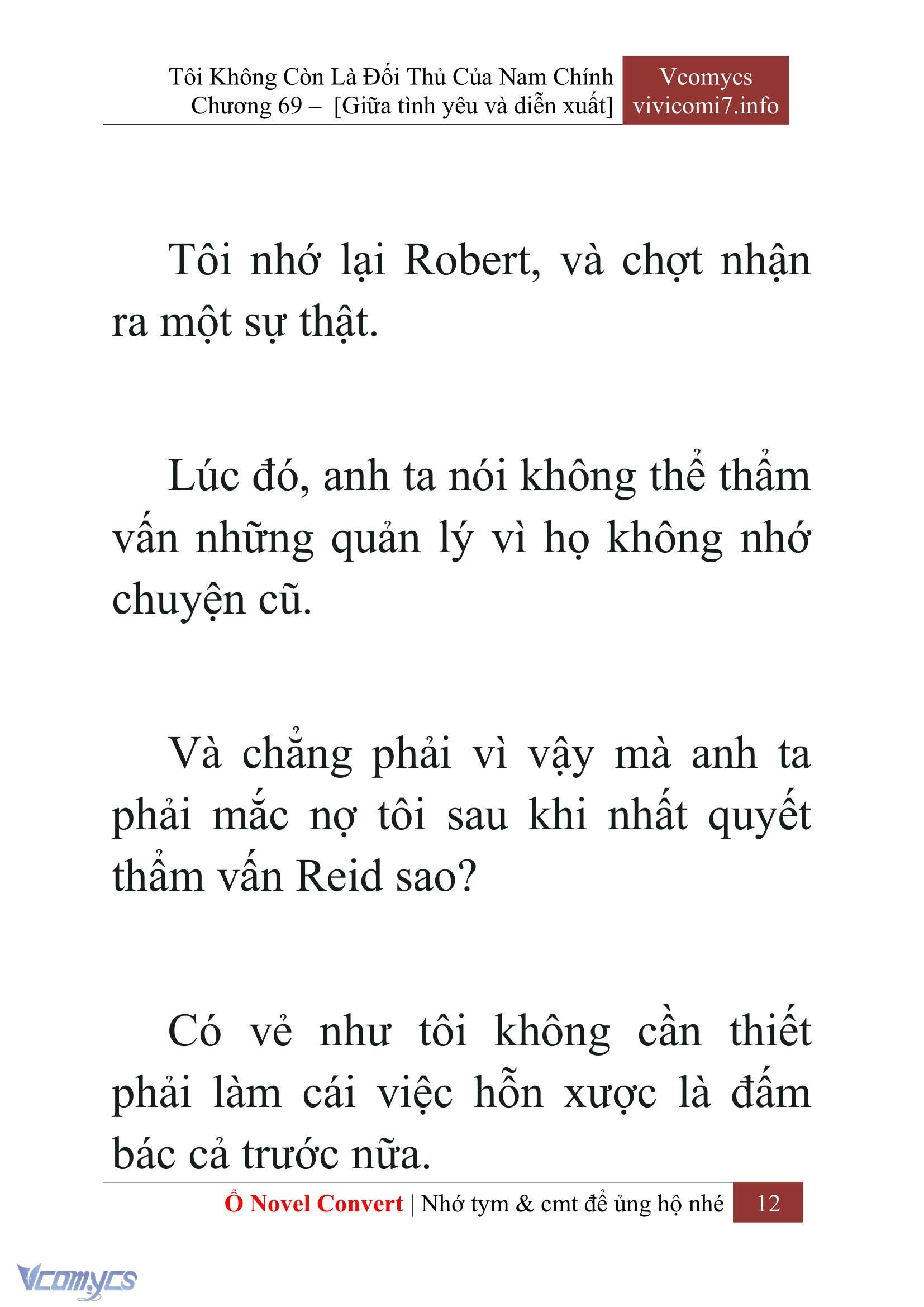 [Novel] Tôi Không Còn Là Đối Thủ Của Nam Chính Chapter  69 - 14