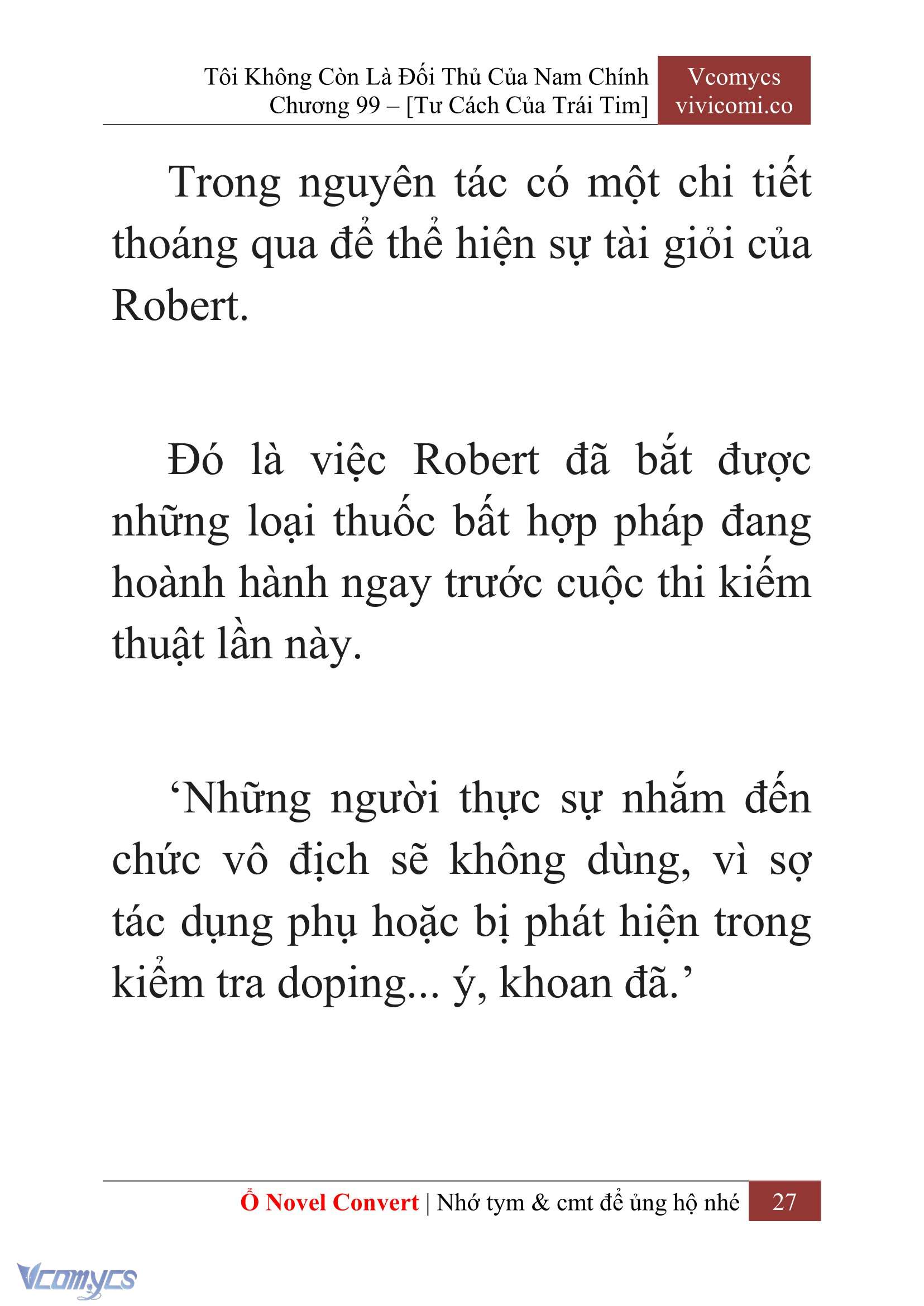 [Novel] Tôi Không Còn Là Đối Thủ Của Nam Chính Chapter  99 - 29