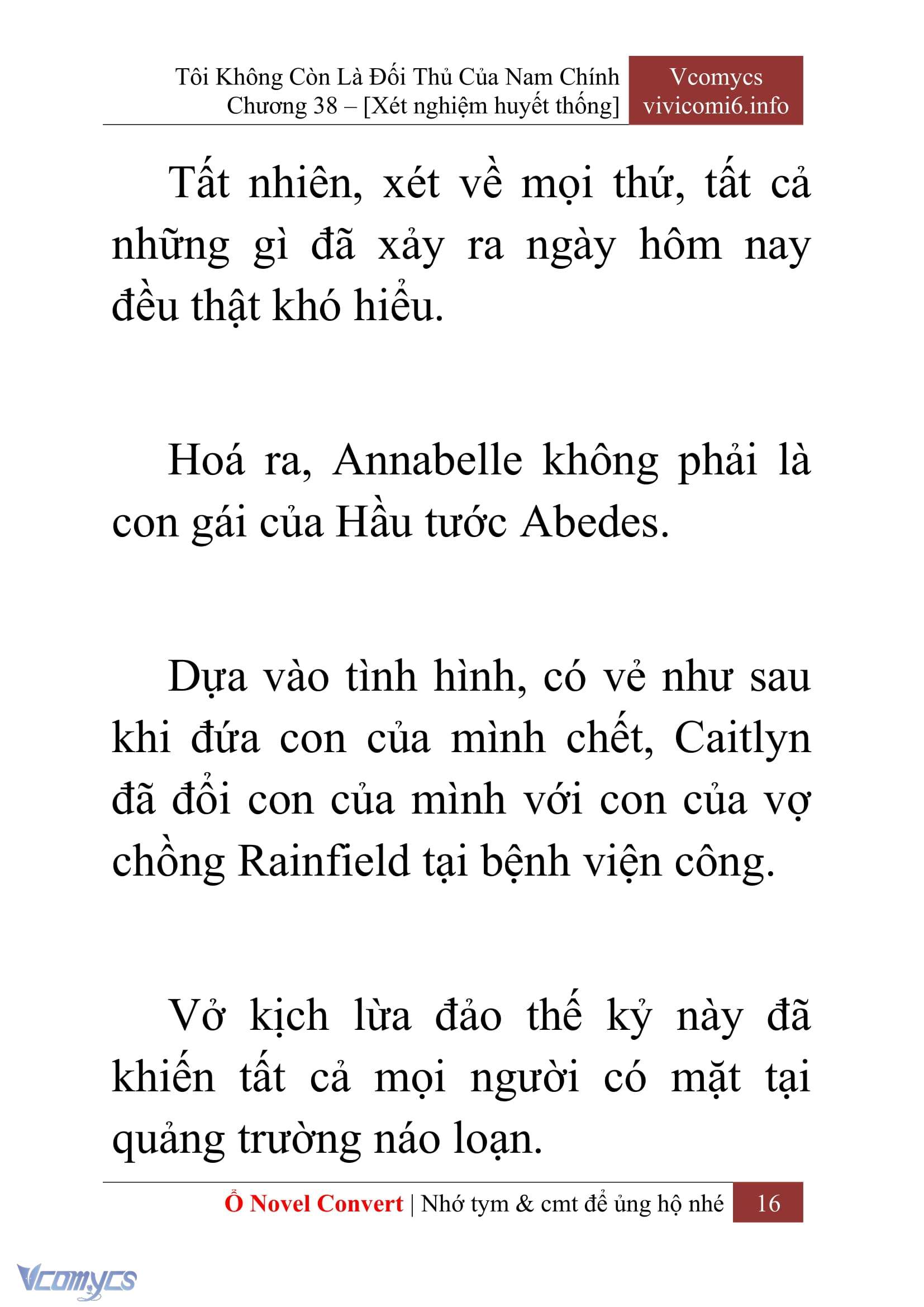 [Novel] Tôi Không Còn Là Đối Thủ Của Nam Chính Chapter  38 - 18