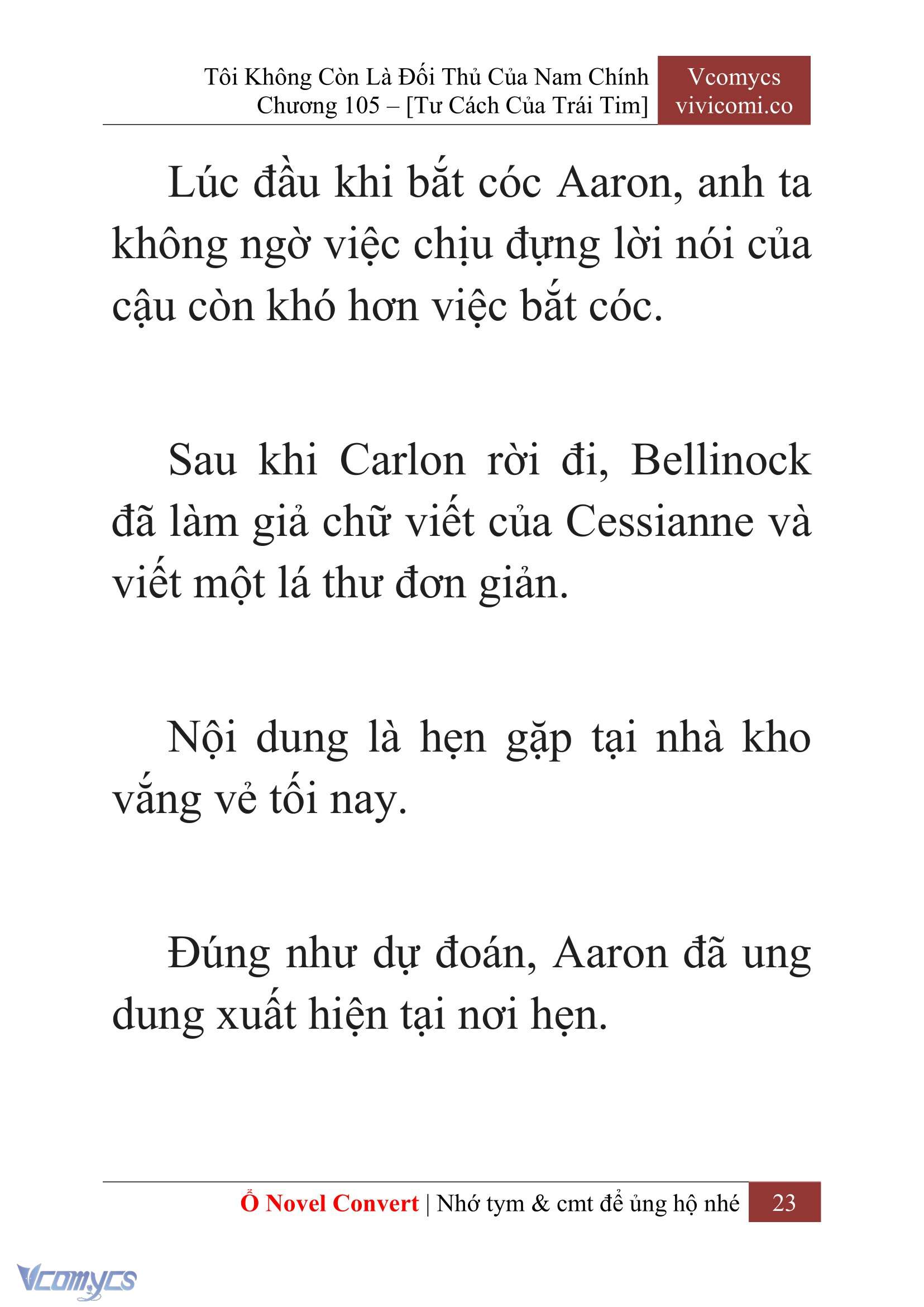 [Novel] Tôi Không Còn Là Đối Thủ Của Nam Chính Chapter  105 - 25