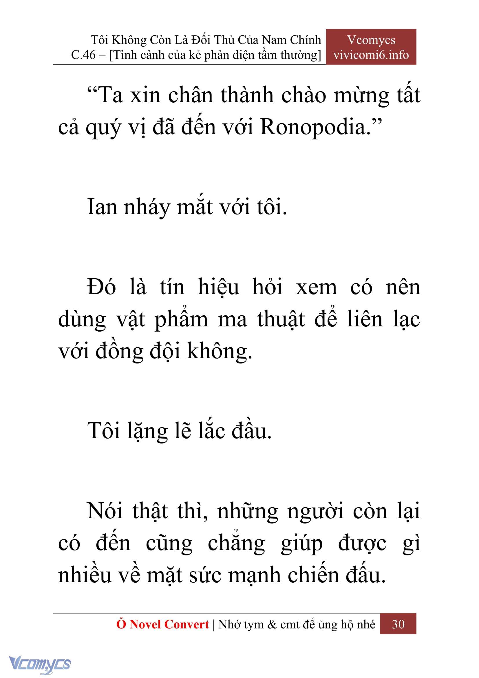 [Novel] Tôi Không Còn Là Đối Thủ Của Nam Chính Chapter  46 - 32