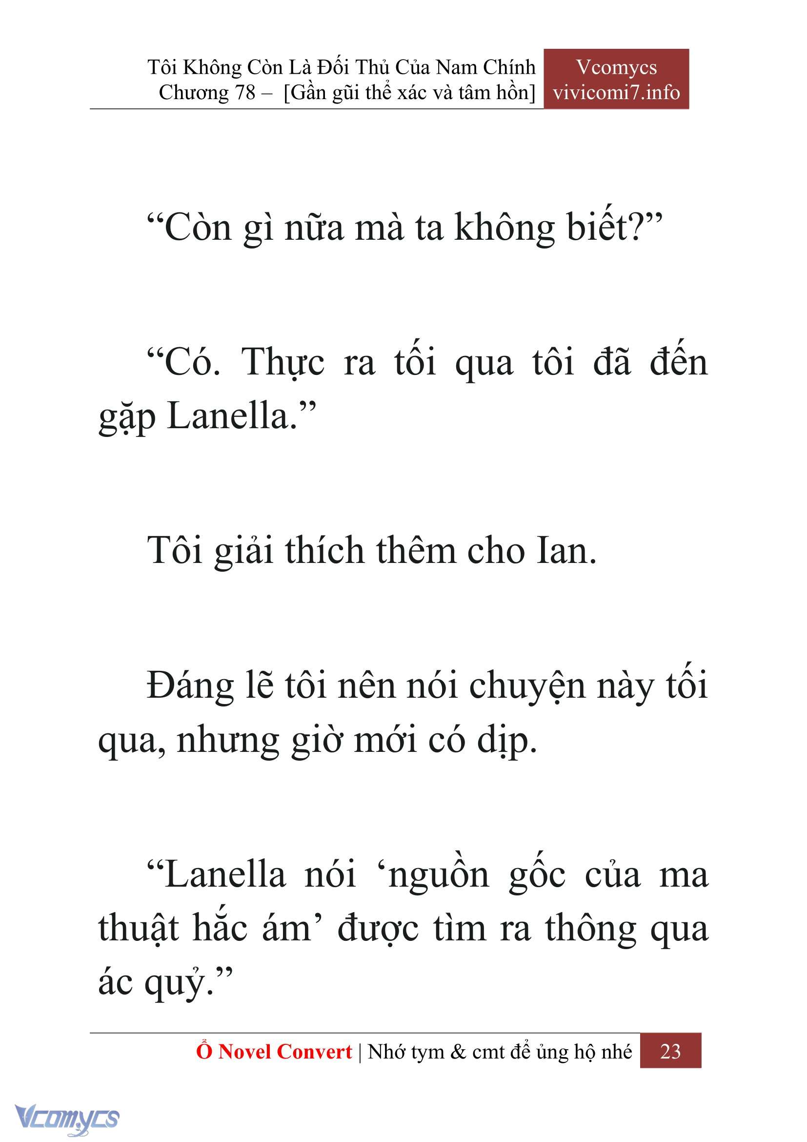 [Novel] Tôi Không Còn Là Đối Thủ Của Nam Chính Chapter  78 - 25