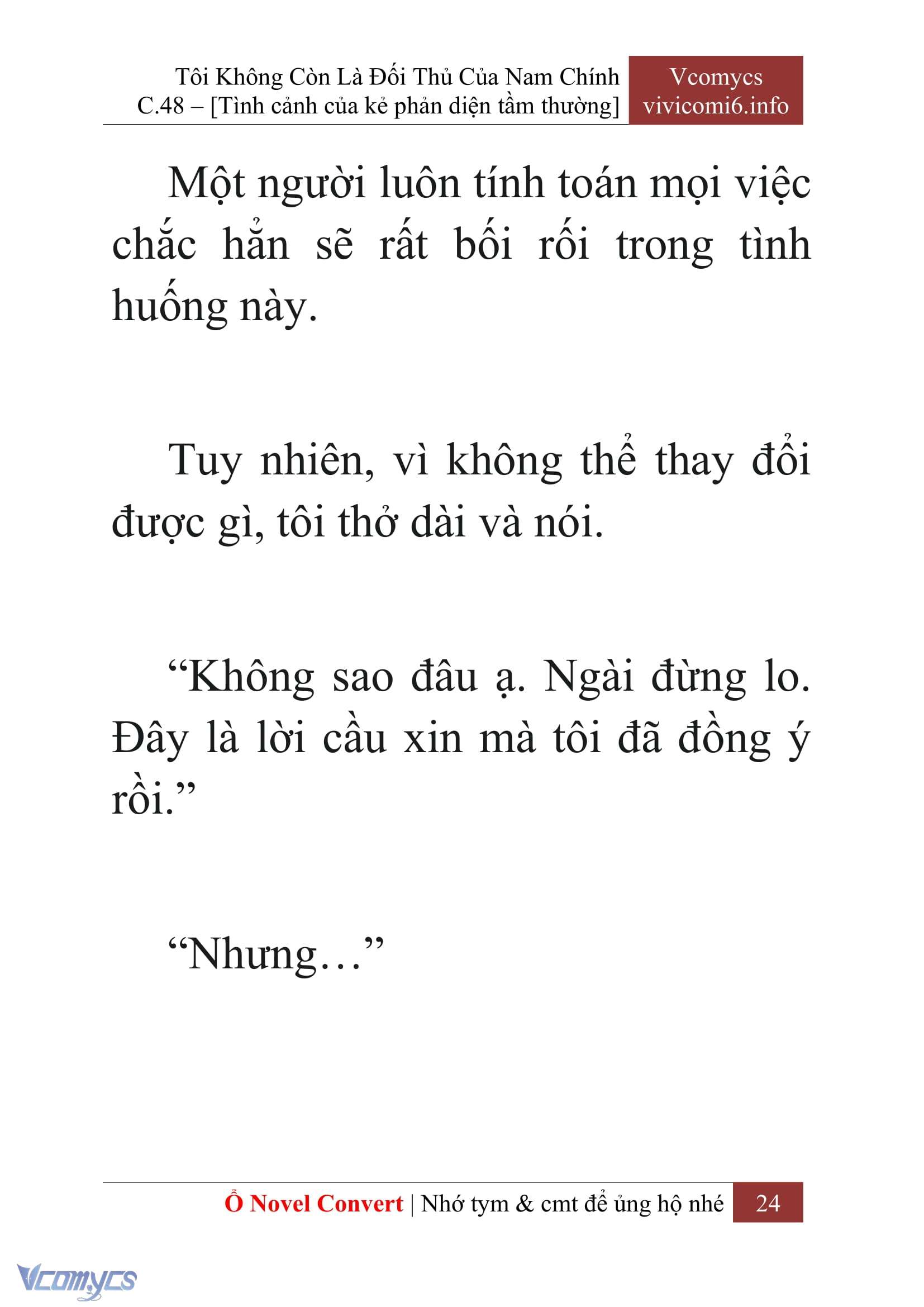 [Novel] Tôi Không Còn Là Đối Thủ Của Nam Chính Chapter  48 - 26