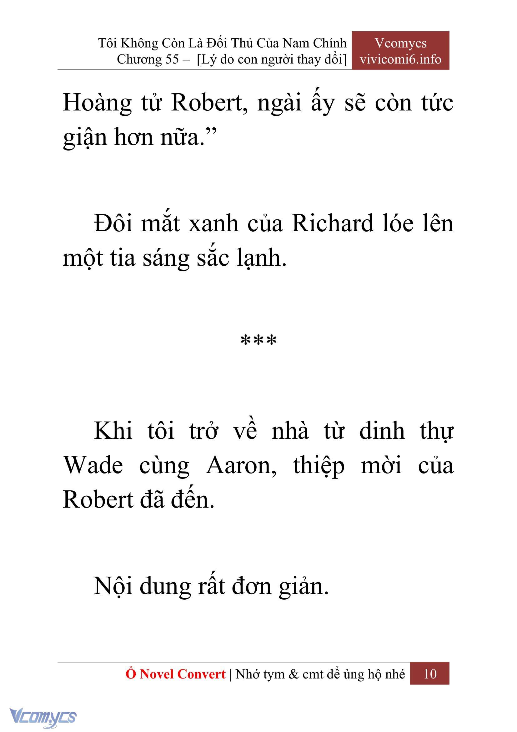[Novel] Tôi Không Còn Là Đối Thủ Của Nam Chính Chapter  55 - 12