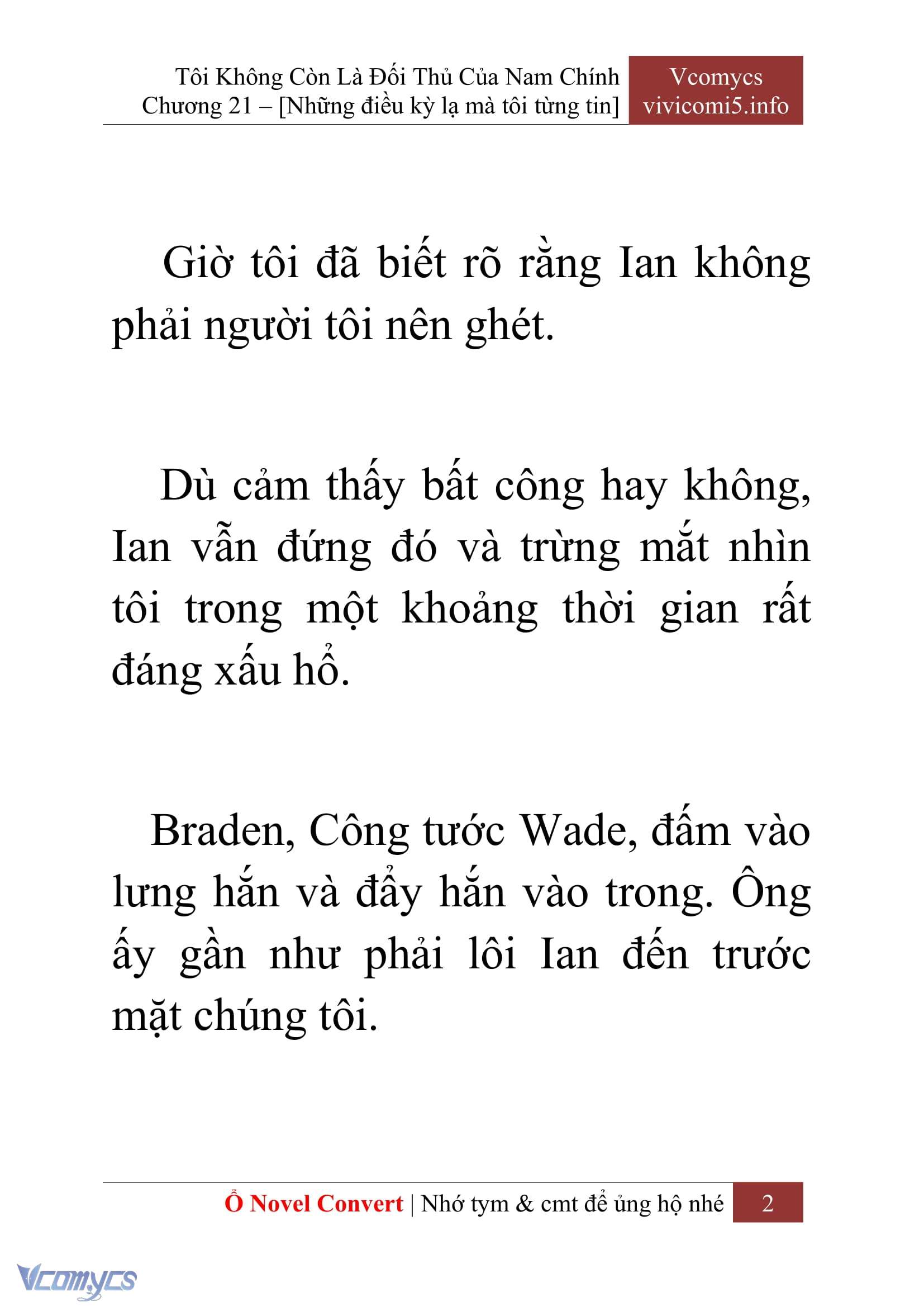 [Novel] Tôi Không Còn Là Đối Thủ Của Nam Chính Chapter  21 - 4