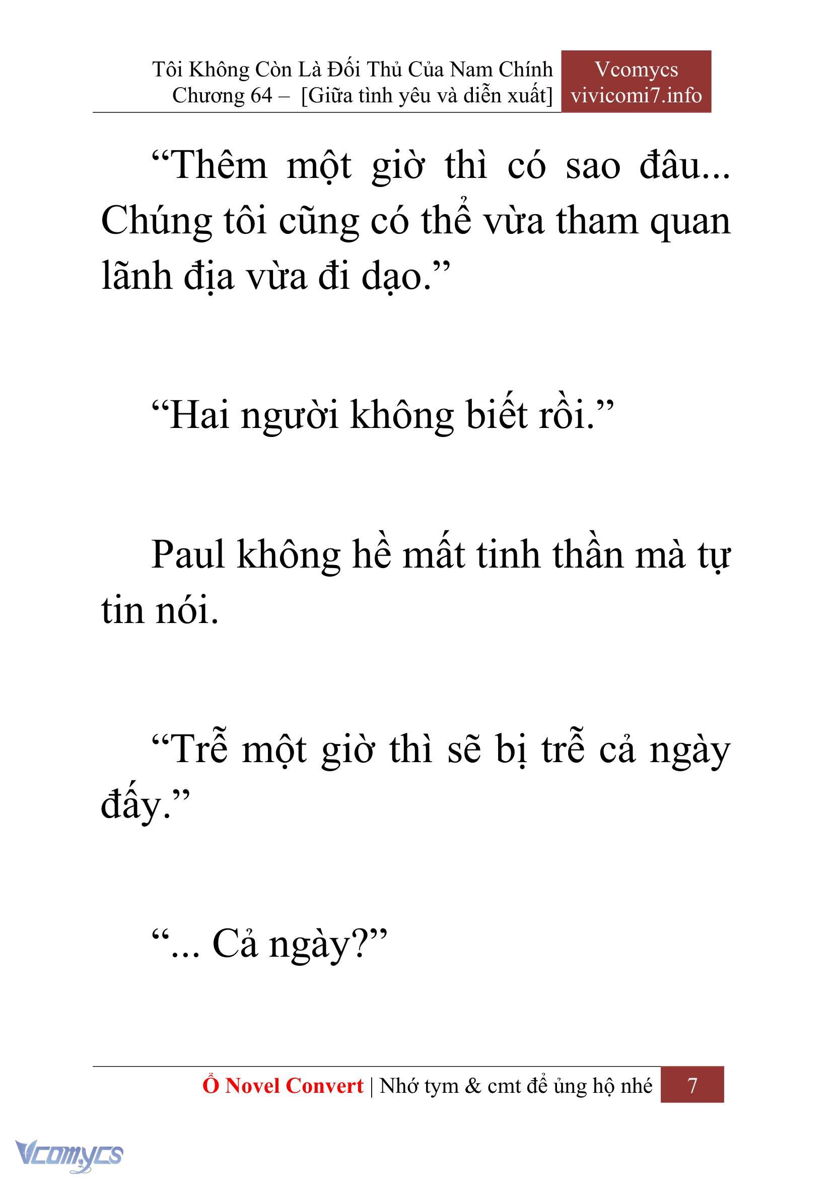 [Novel] Tôi Không Còn Là Đối Thủ Của Nam Chính Chapter  64 - 9
