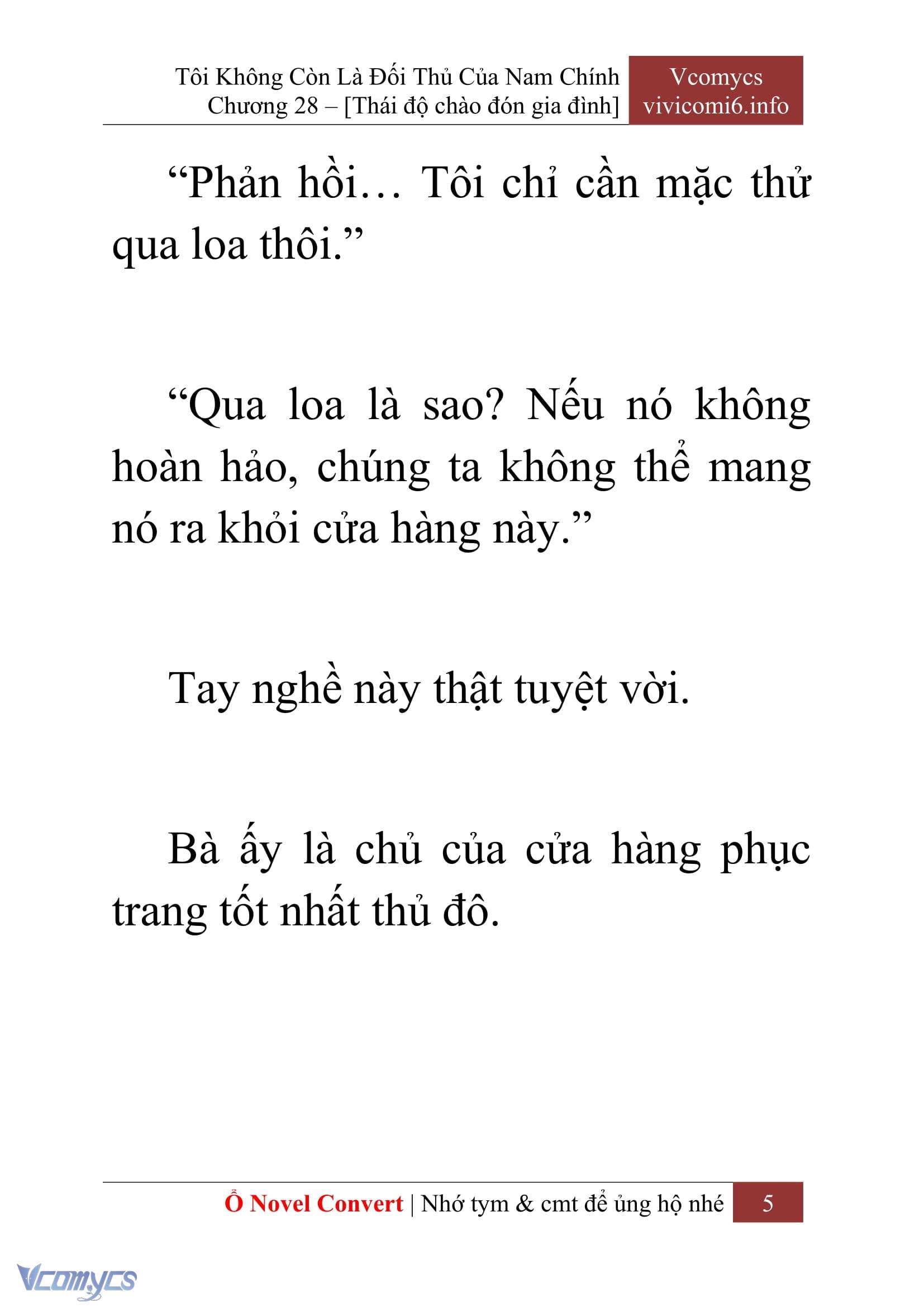 [Novel] Tôi Không Còn Là Đối Thủ Của Nam Chính Chapter  28 - 7