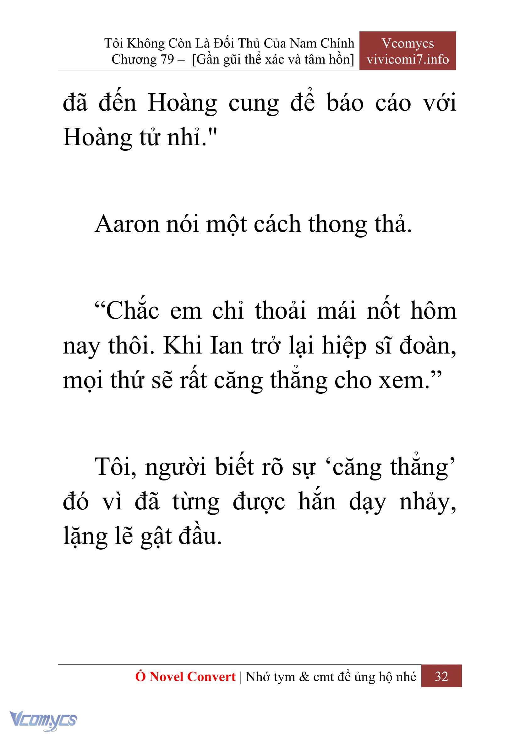 [Novel] Tôi Không Còn Là Đối Thủ Của Nam Chính Chapter  79 - 34