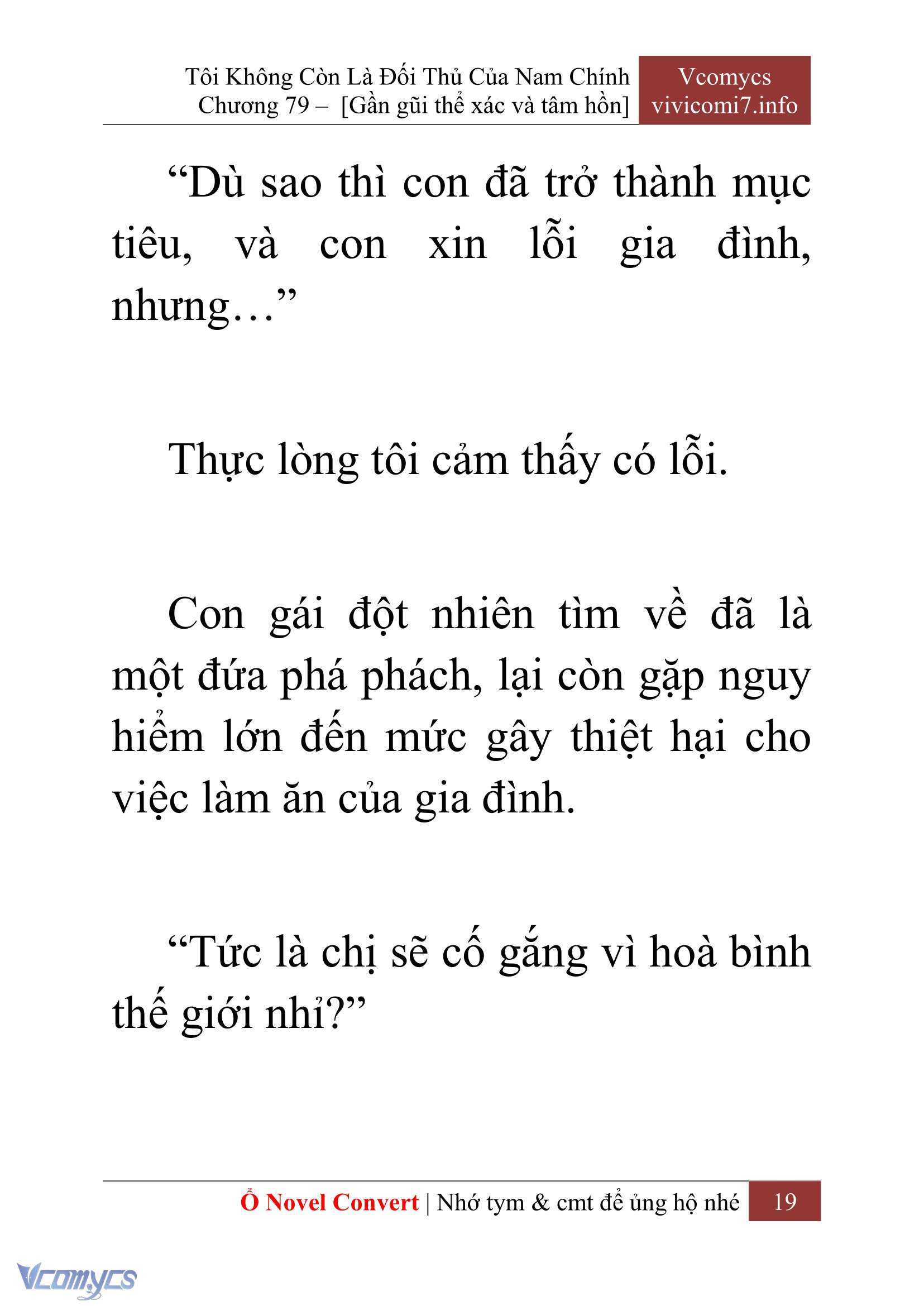 [Novel] Tôi Không Còn Là Đối Thủ Của Nam Chính Chapter  79 - 21