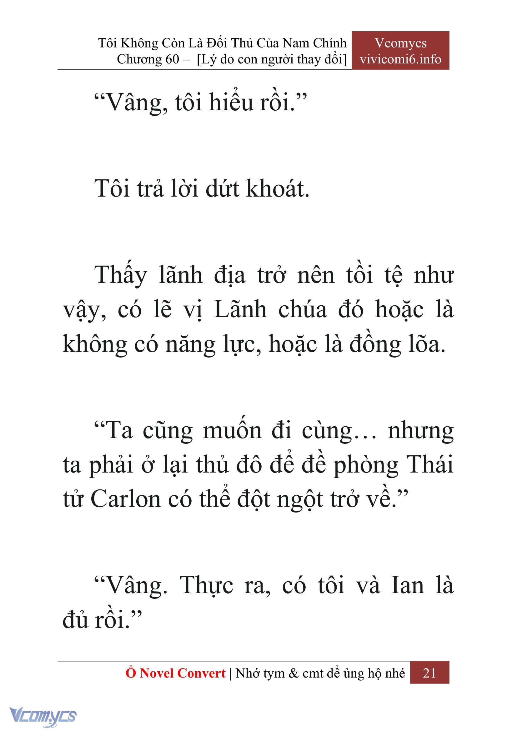 [Novel] Tôi Không Còn Là Đối Thủ Của Nam Chính Chapter  60 - 23