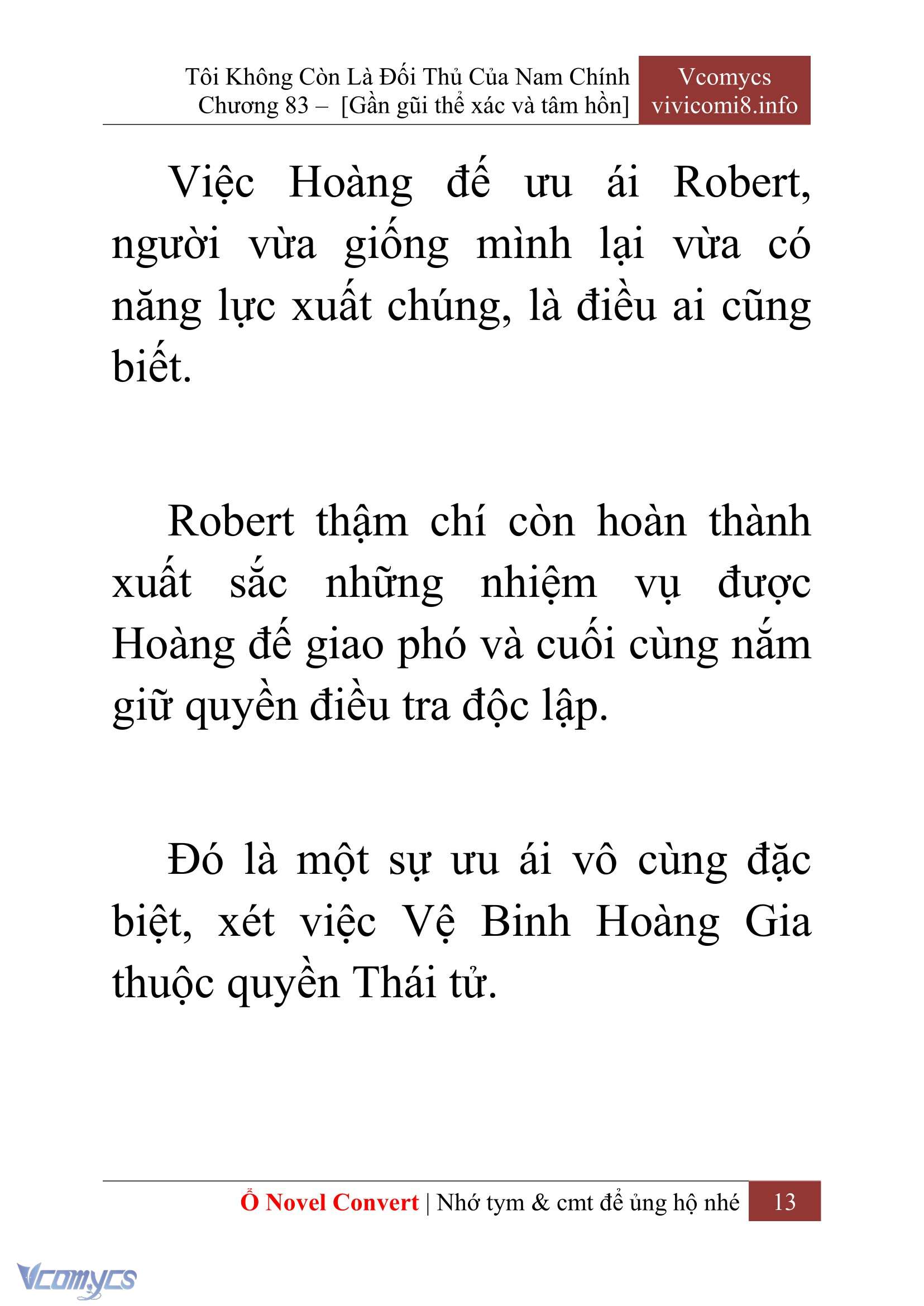 [Novel] Tôi Không Còn Là Đối Thủ Của Nam Chính Chapter  83 - 15