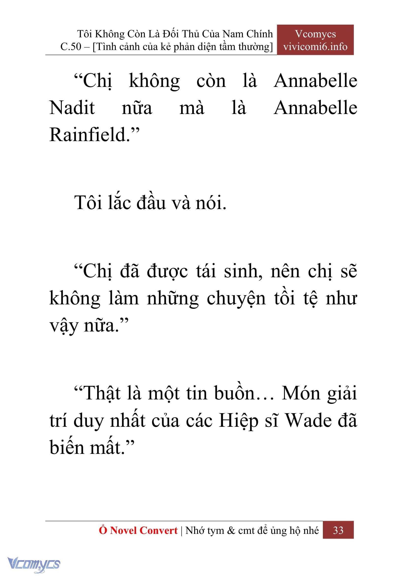 [Novel] Tôi Không Còn Là Đối Thủ Của Nam Chính Chapter  50 - 35