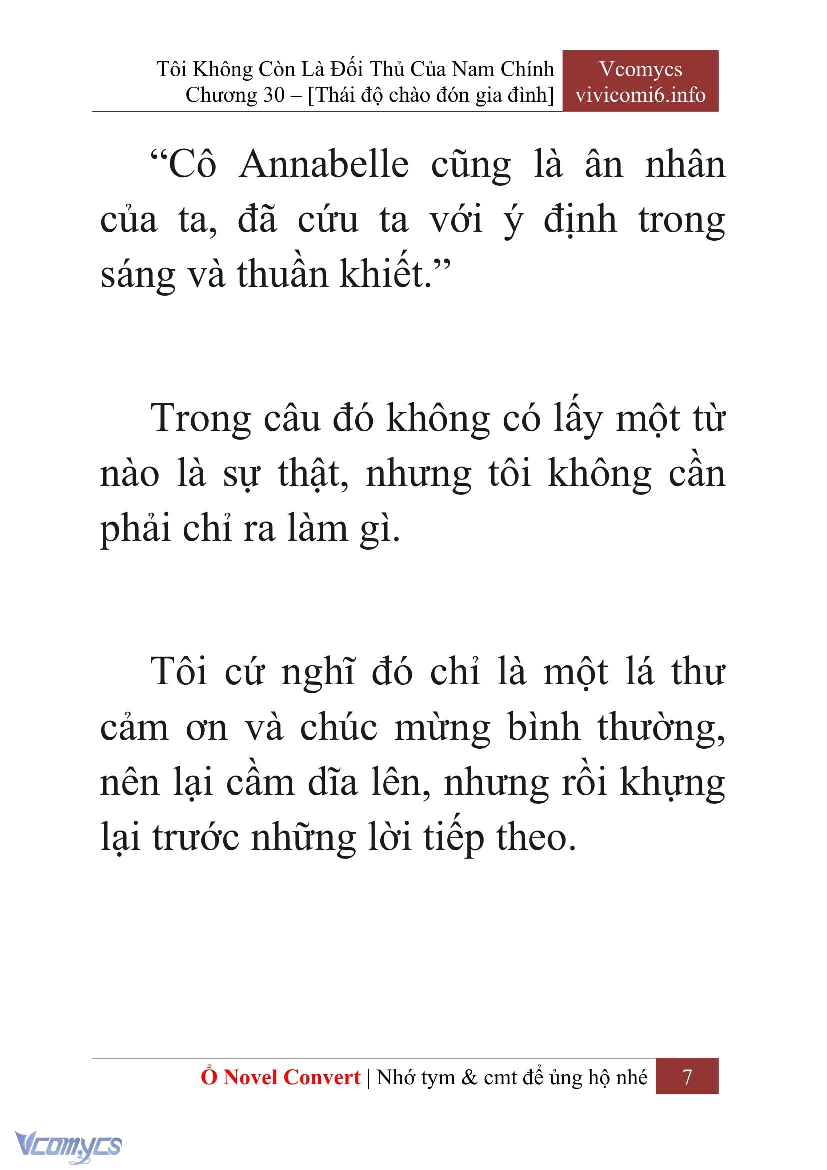 [Novel] Tôi Không Còn Là Đối Thủ Của Nam Chính Chapter  30 - 9