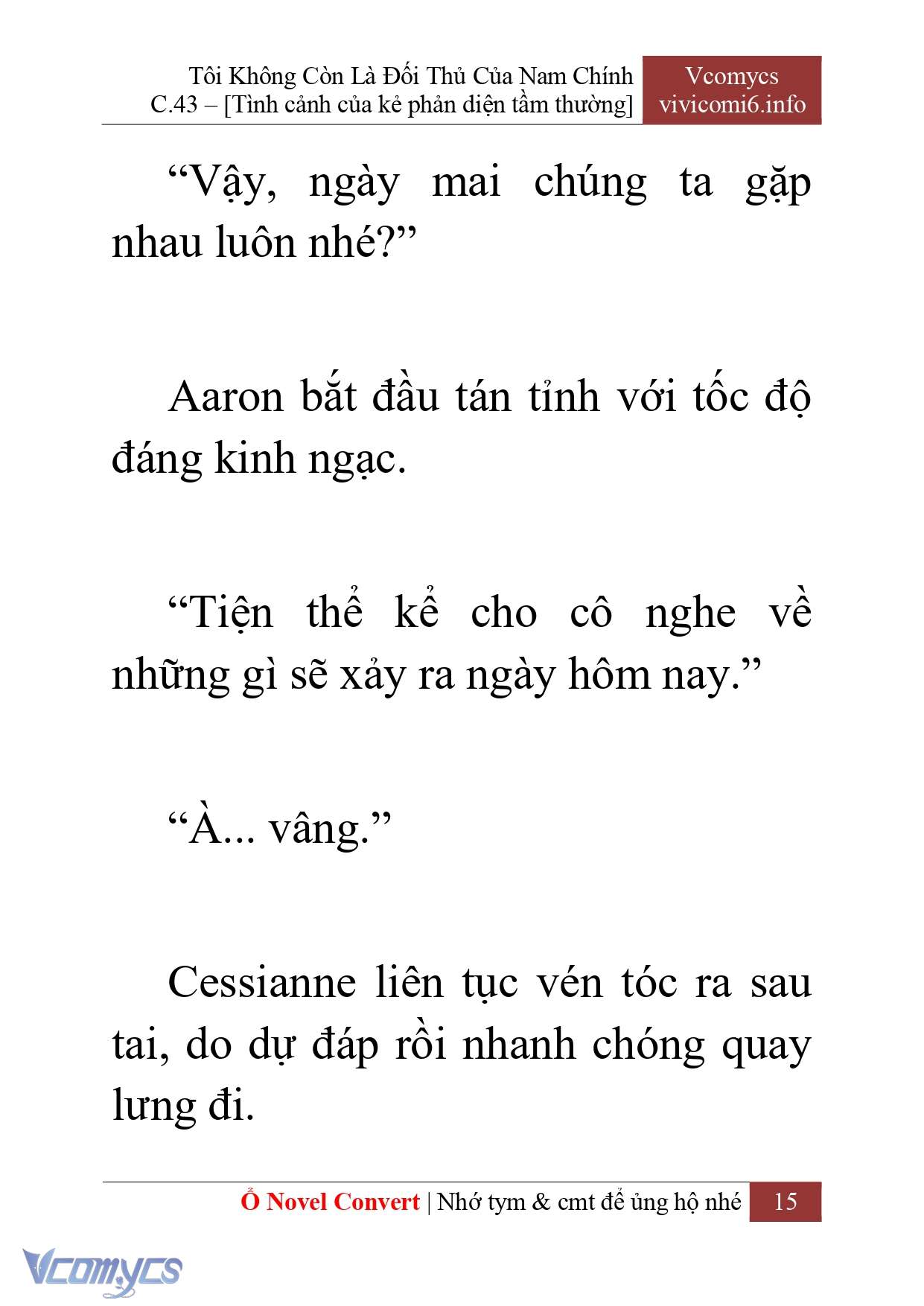 [Novel] Tôi Không Còn Là Đối Thủ Của Nam Chính Chapter  43 - 17