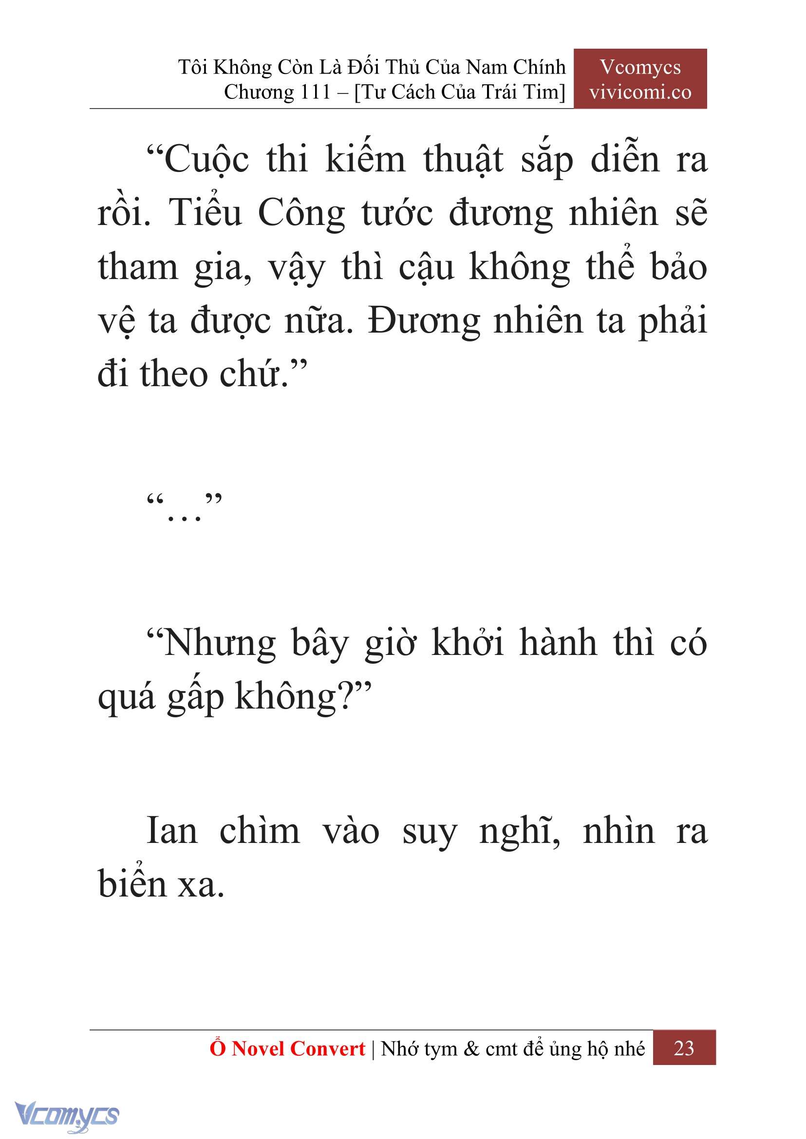 [Novel] Tôi Không Còn Là Đối Thủ Của Nam Chính Chapter  111 - 25