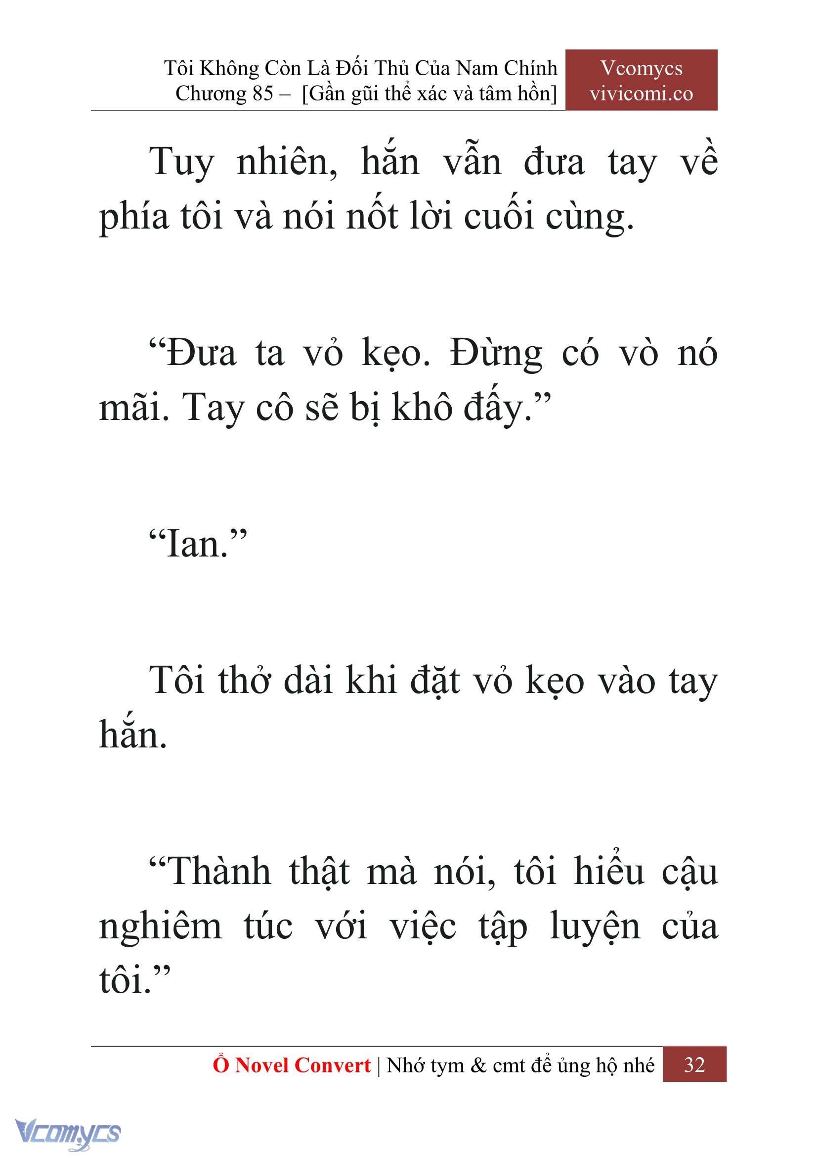 [Novel] Tôi Không Còn Là Đối Thủ Của Nam Chính Chapter  85 - 34