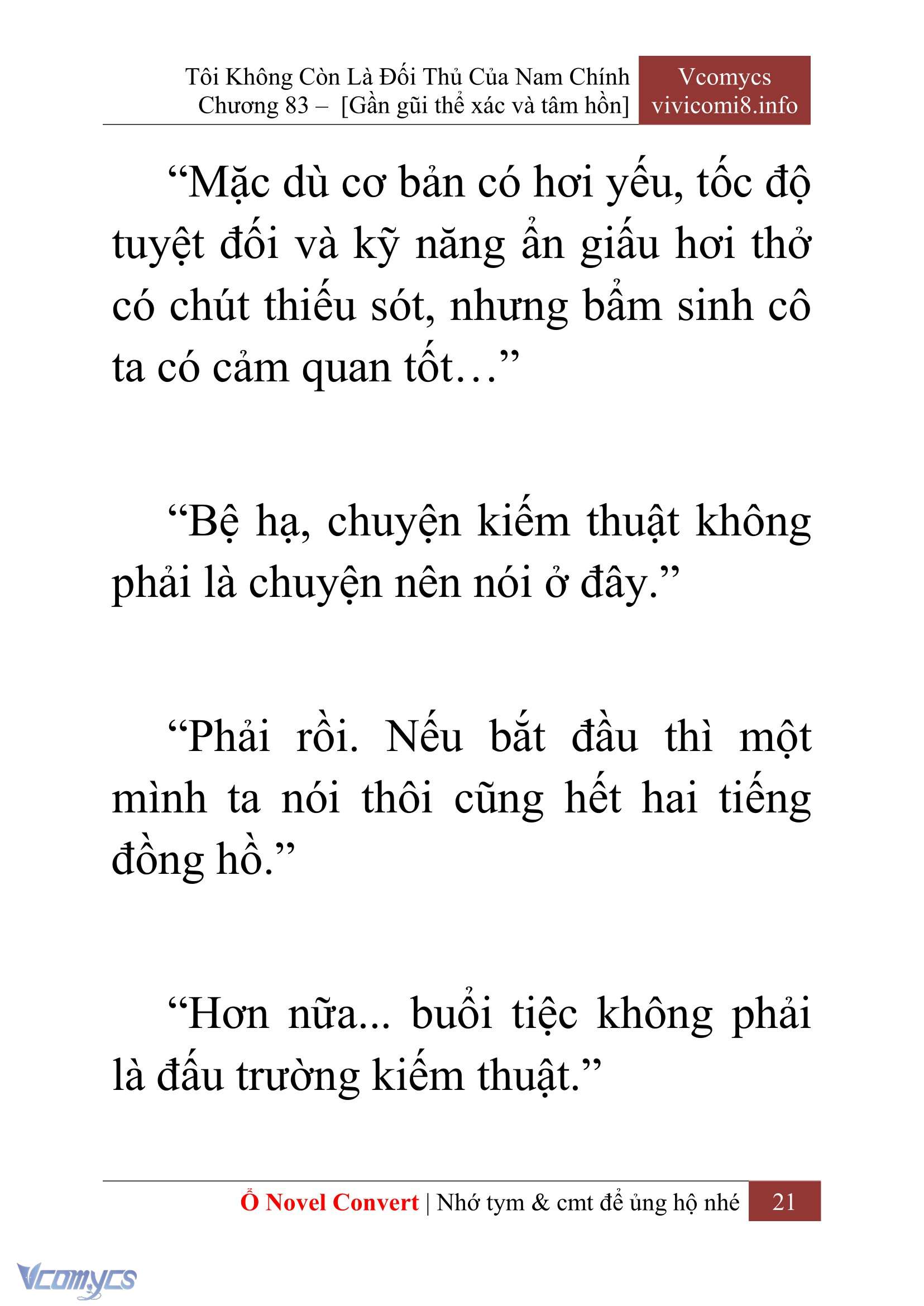 [Novel] Tôi Không Còn Là Đối Thủ Của Nam Chính Chapter  83 - 23