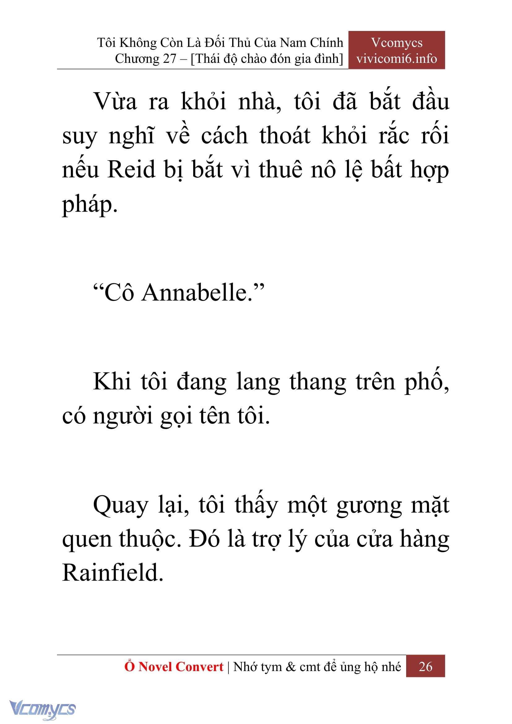 [Novel] Tôi Không Còn Là Đối Thủ Của Nam Chính Chapter  27 - 28