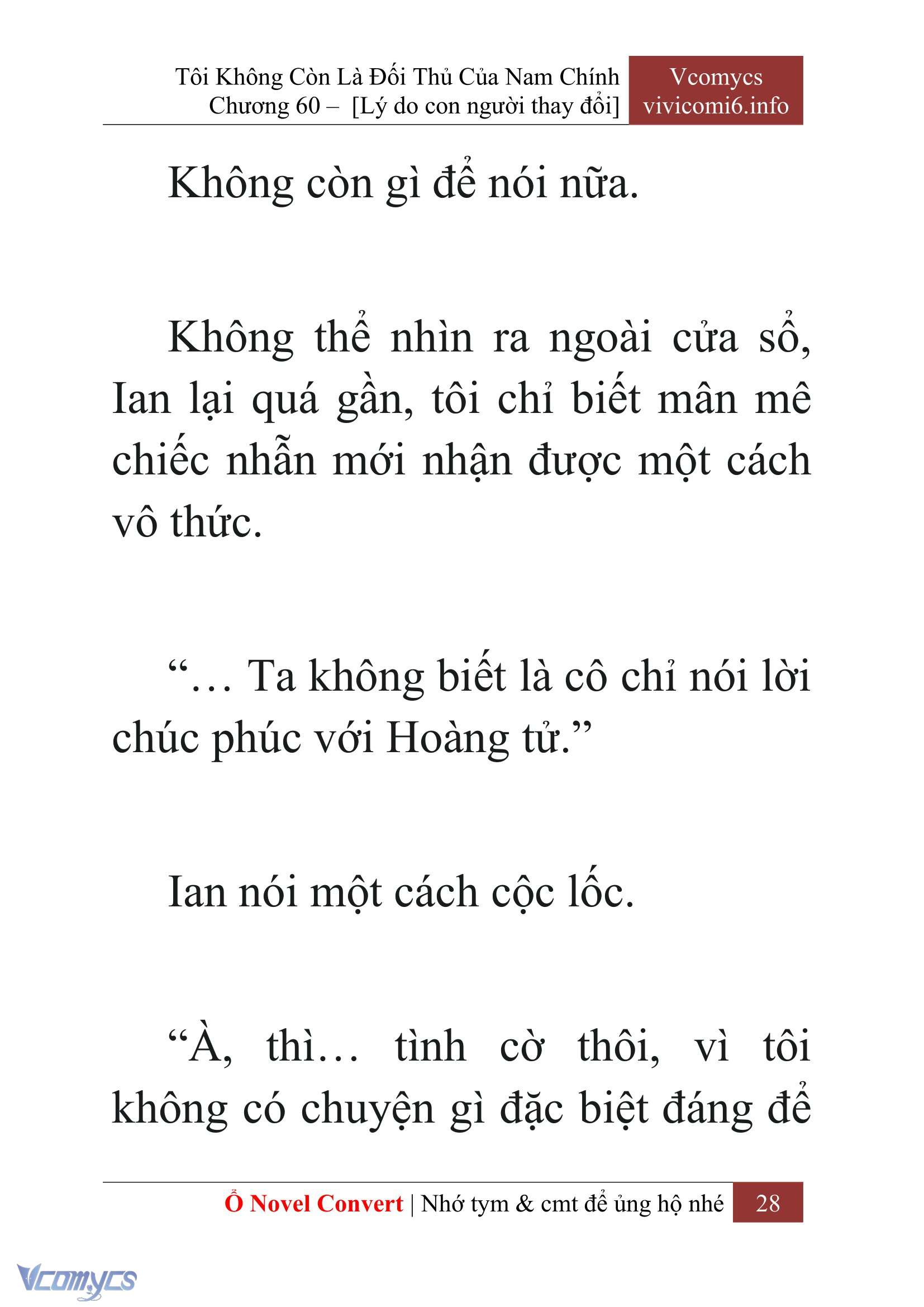 [Novel] Tôi Không Còn Là Đối Thủ Của Nam Chính Chapter  60 - 30